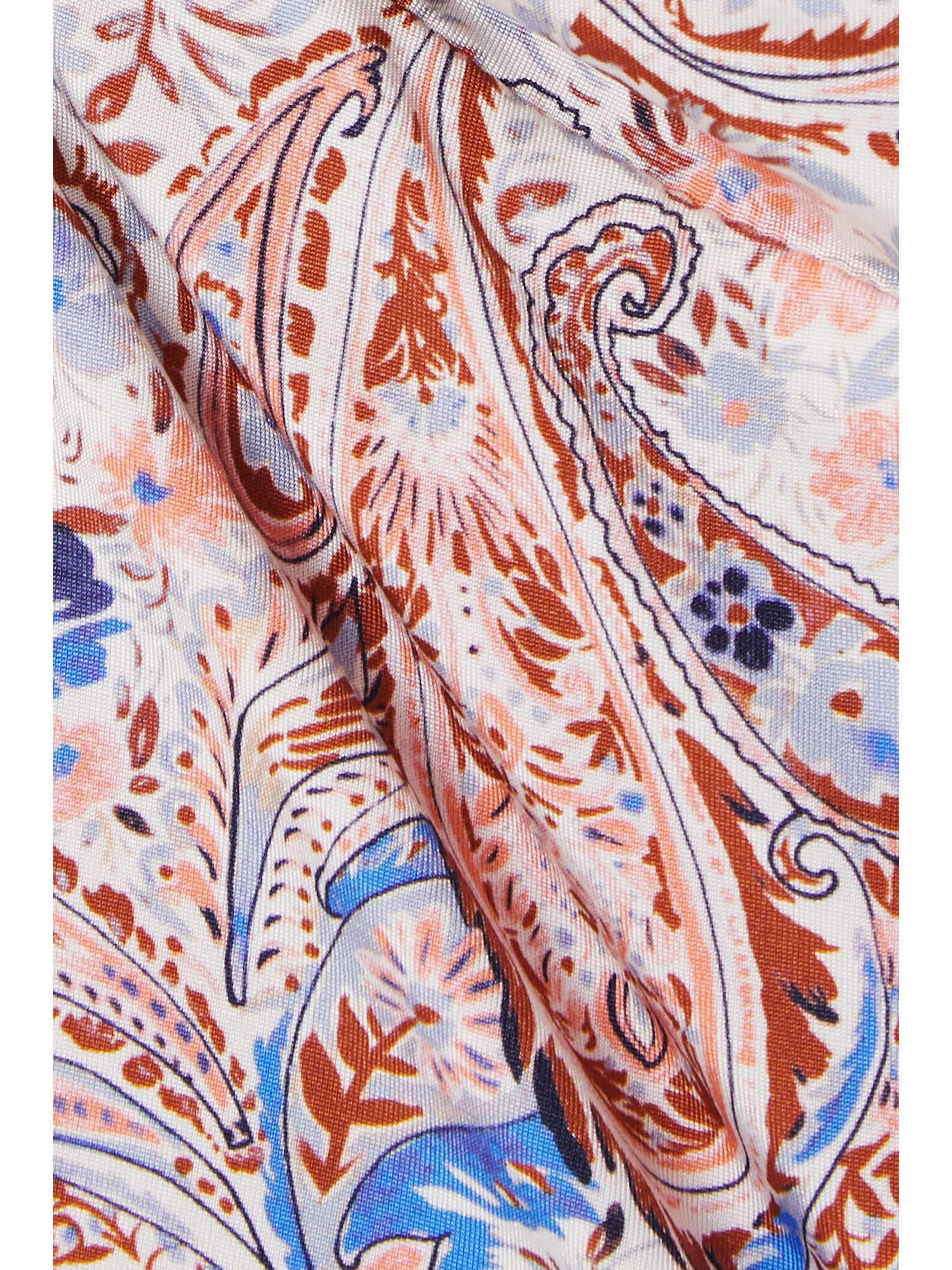 EVARAE + NET SUSTAIN Rocio cutout paisley-print stretch-ECONYL halterneck swimsuit