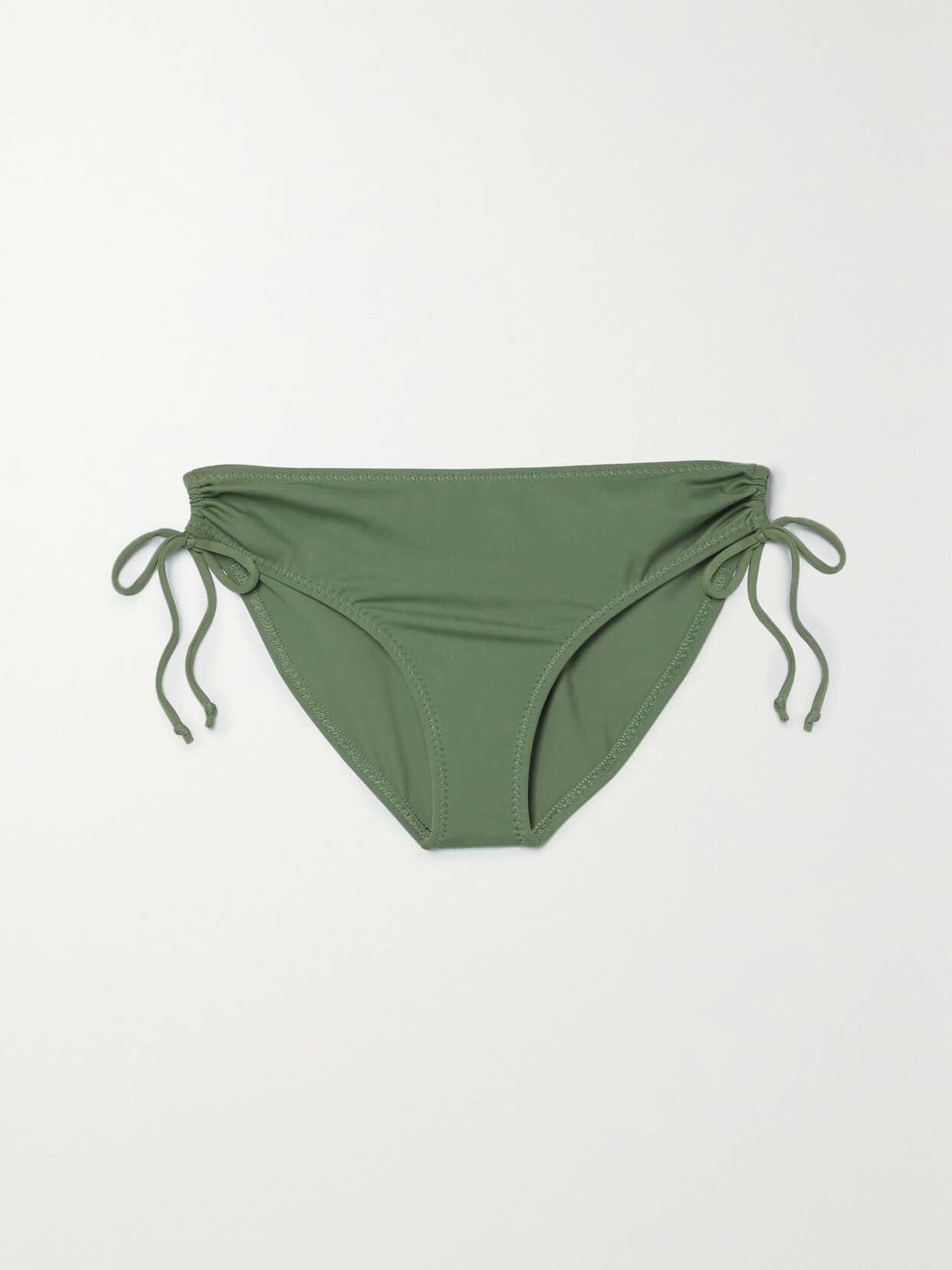 Norma Kamali - Jason Ruched Bikini Briefs - Green