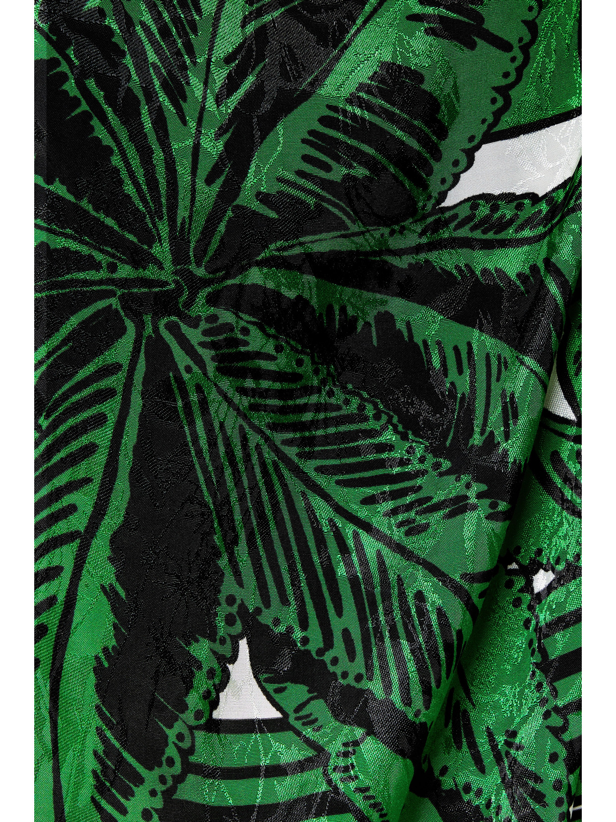 Johanna Ortiz + Net Sustain Gulf Of Guinea Printed Satin-jacquard Maxi Wrap Dress In Green