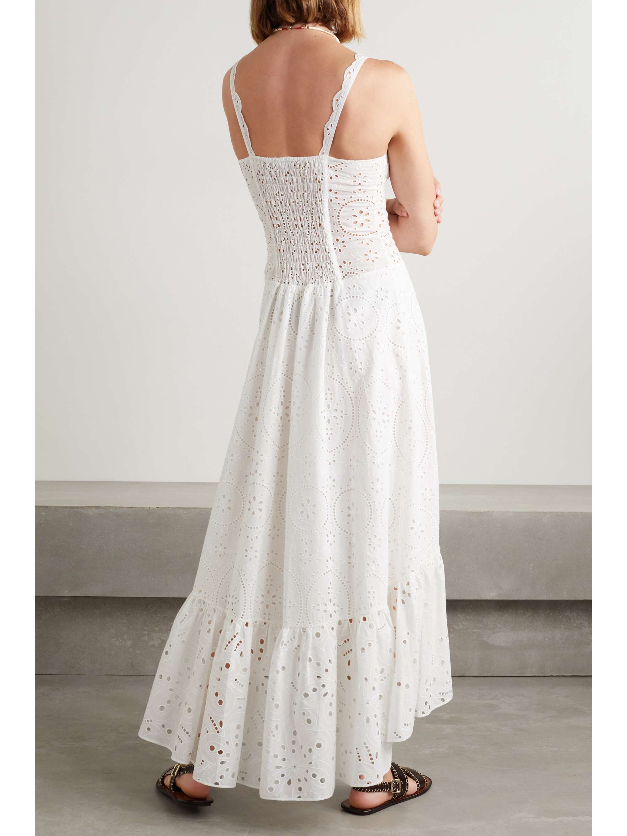 CHARO RUIZ Irene Tiered Broderie Anglaise Cotton-blend Maxi Dress - We Select Dresses