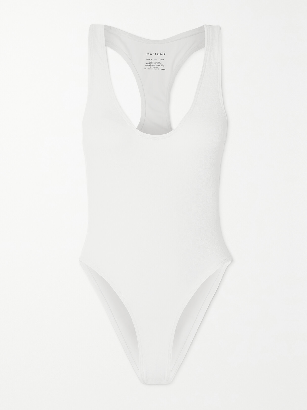 Matteau + Net Sustain The Racer Back Recycled Swimsuit - White