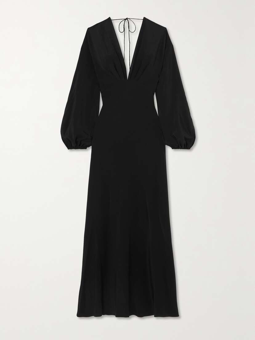 Matteau + Net Sustain The Magyar Organic Silk-crepe Midi Dress