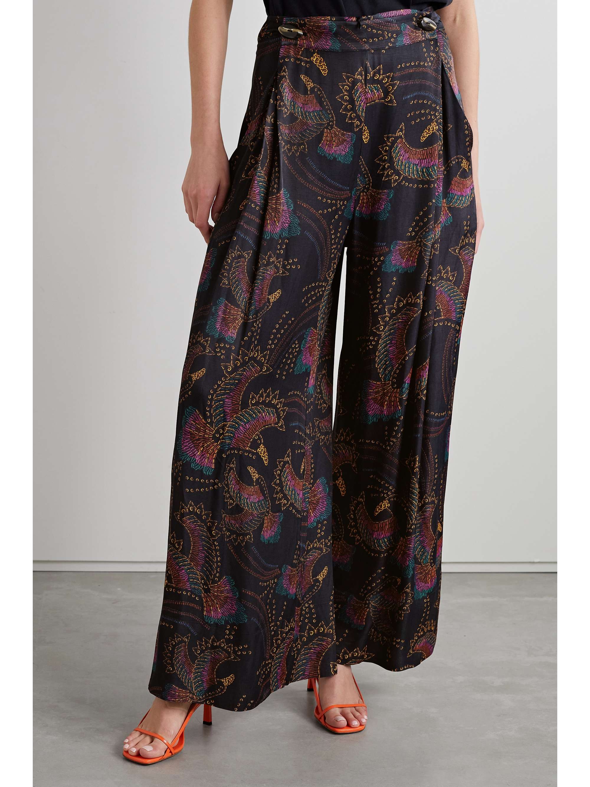 FARM RIO Printed Lenzing ECOVERO wide-leg pants | NET-A-PORTER