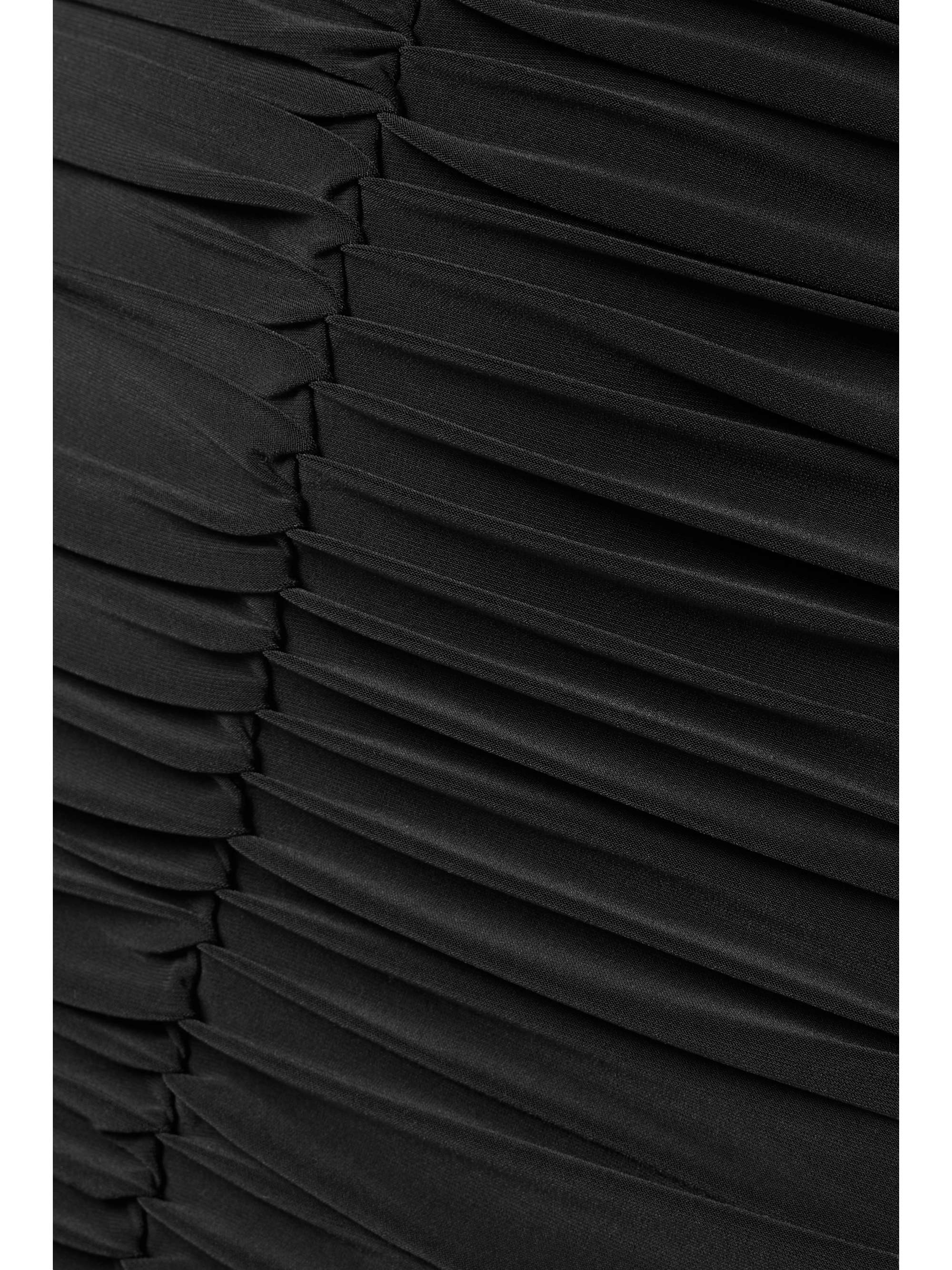 NORMA KAMALI Slinky strapless ruched stretch-jersey midi dress