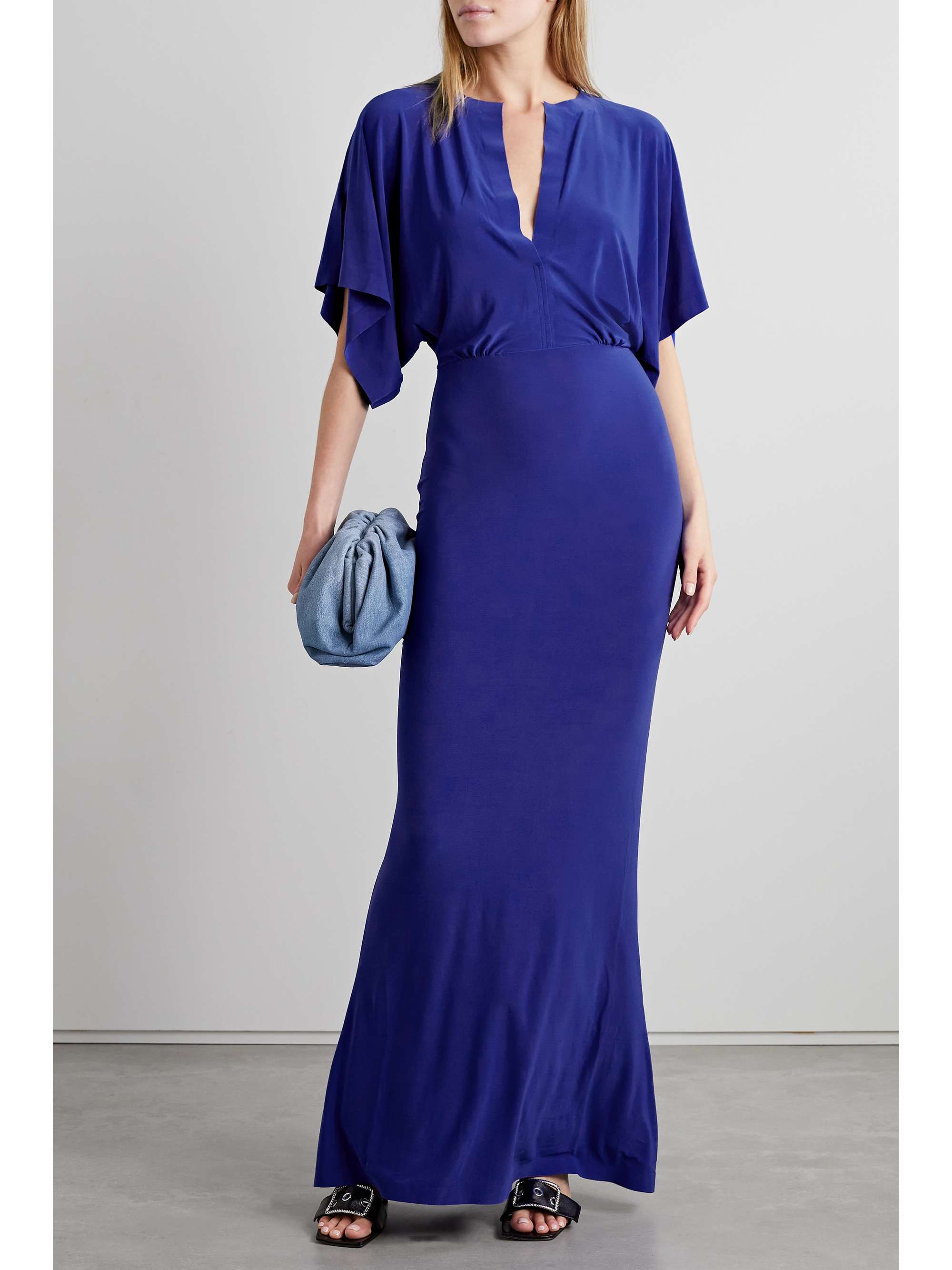 NORMA KAMALI Obie stretchjersey maxi dress NETAPORTER