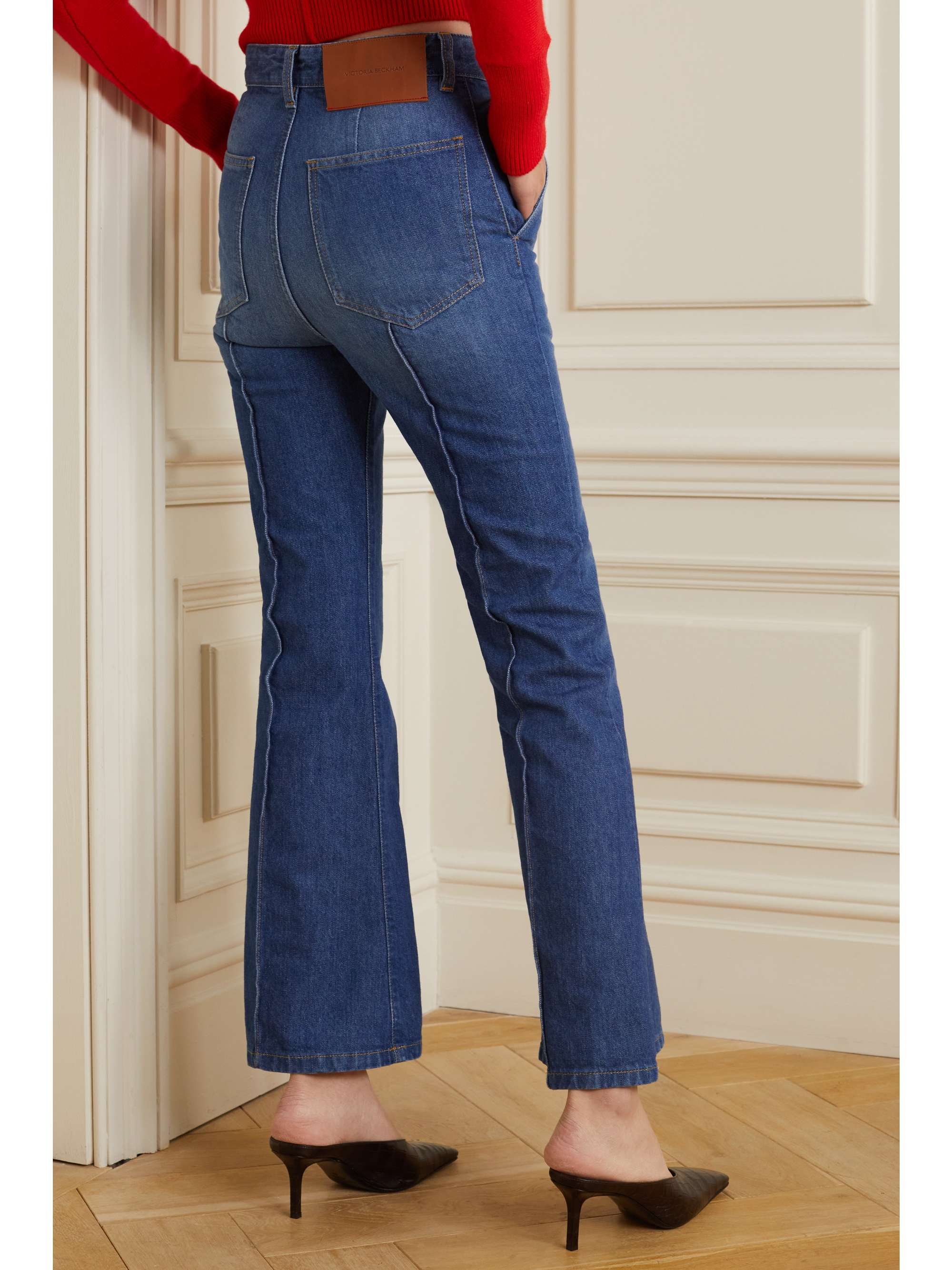 VICTORIA BECKHAM Brigitte high-rise flared jeans