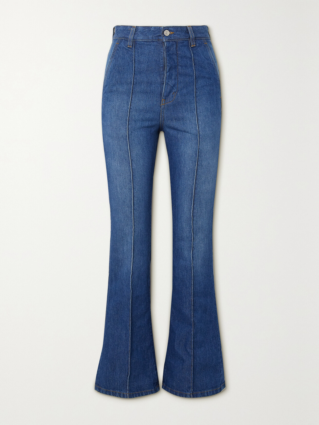 Victoria Beckham - Brigitte High-rise Flared Jeans - Blue