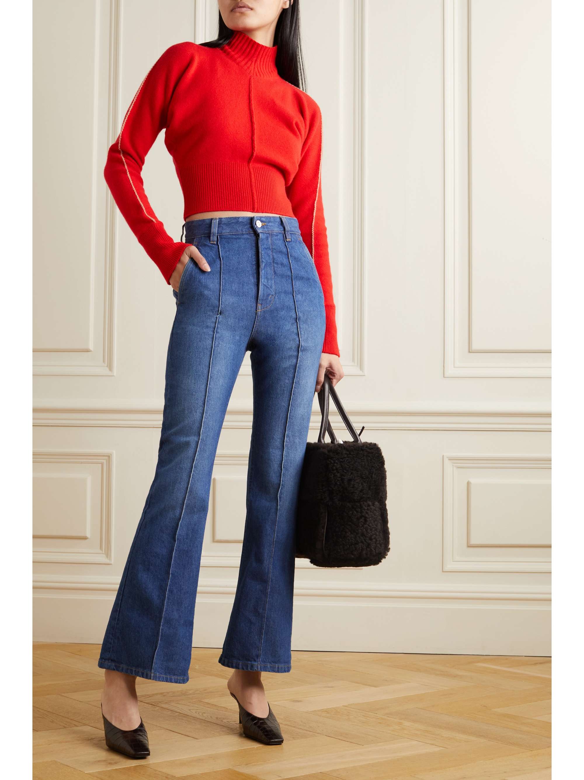 VICTORIA BECKHAM Brigitte high-rise flared jeans