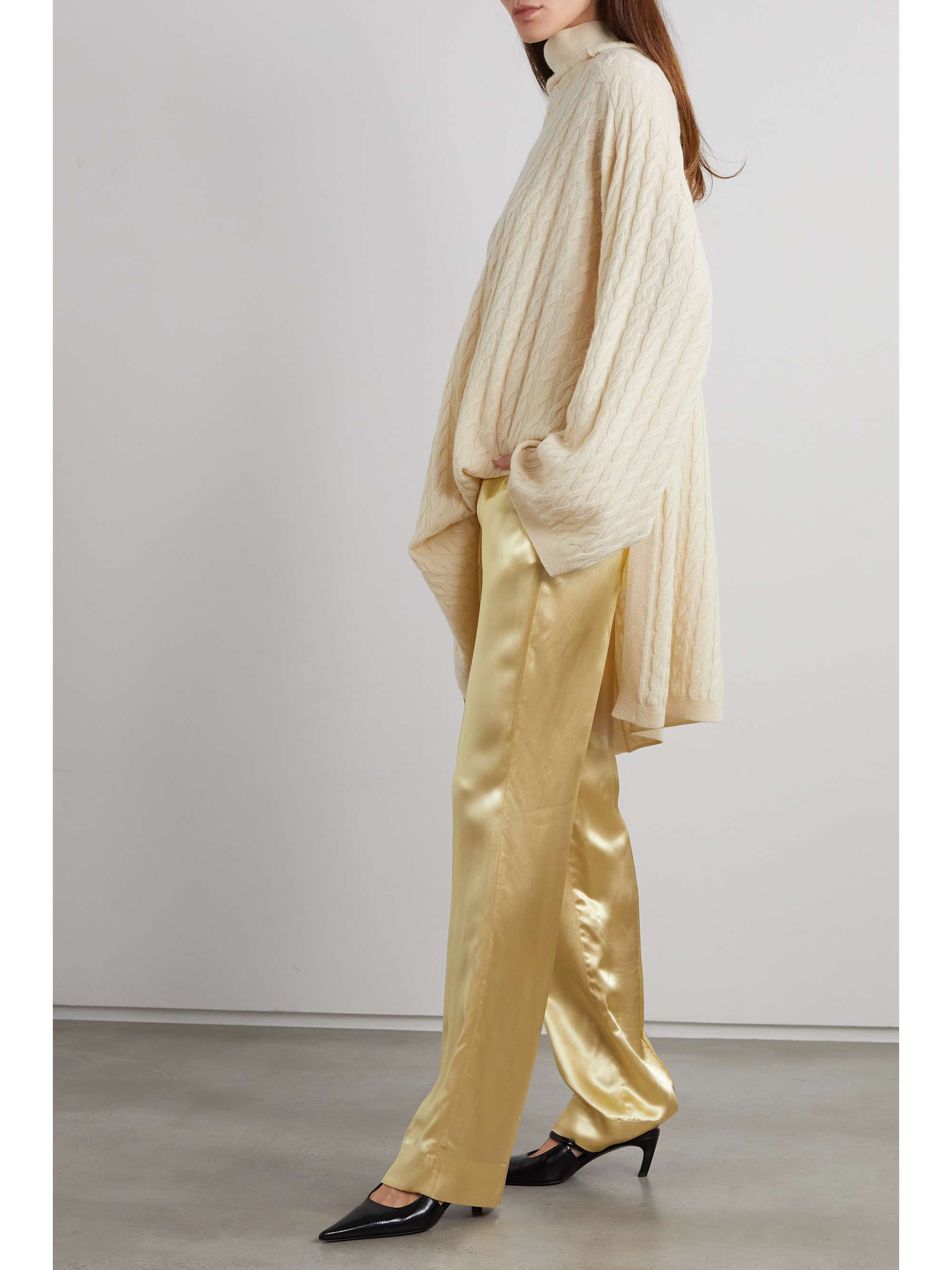 Victoria beckham gold sales trousers