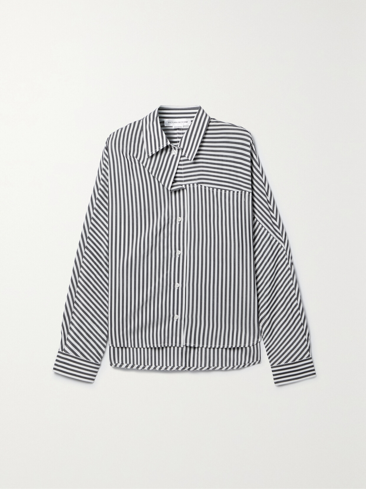 Victoria Beckham - Striped Poplin Shirt - Off-white