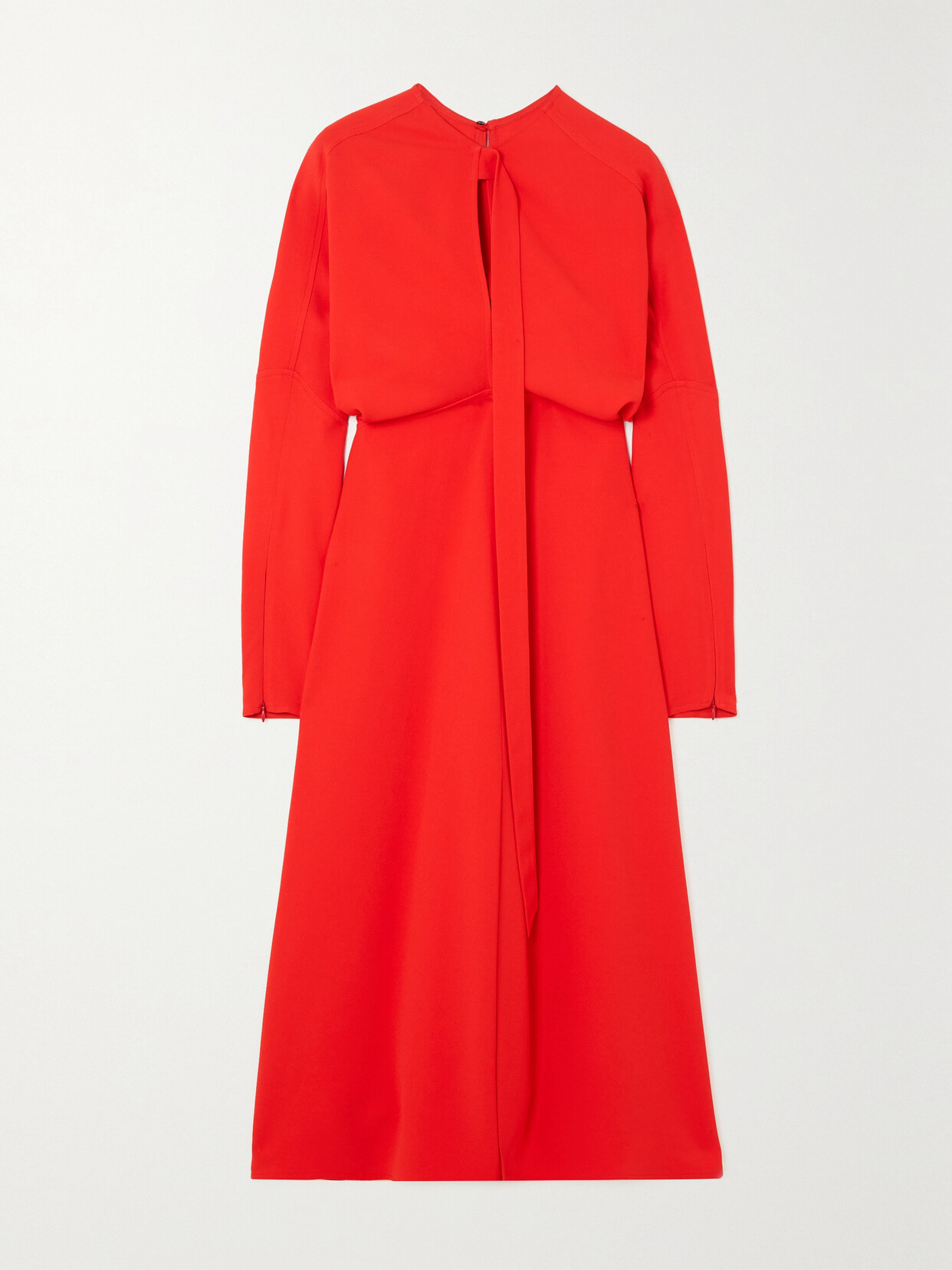 Victoria Beckham - Dolman Crepe Midi Dress - Red