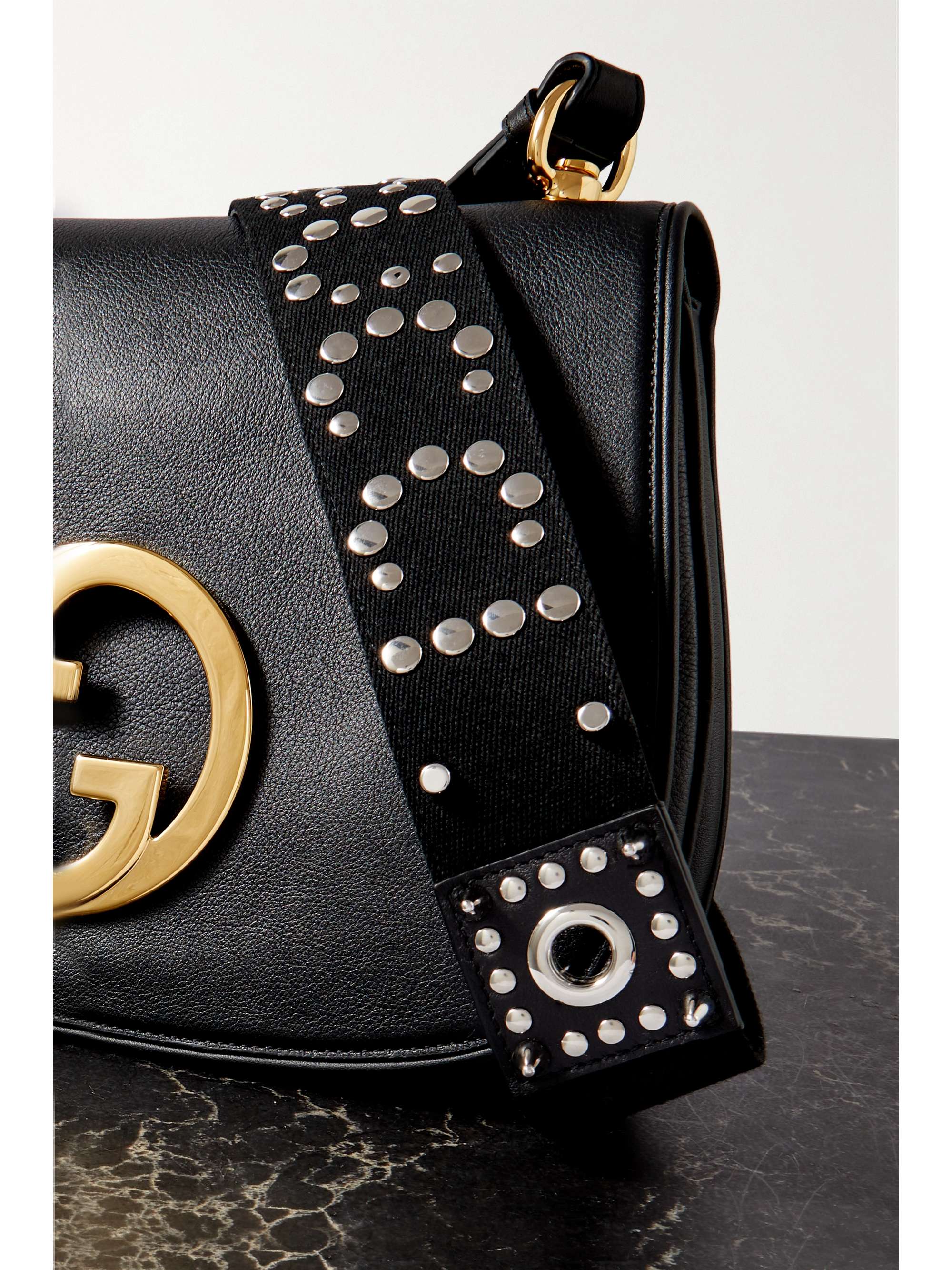 GUCCI Blondie texturedleather shoulder bag NETAPORTER