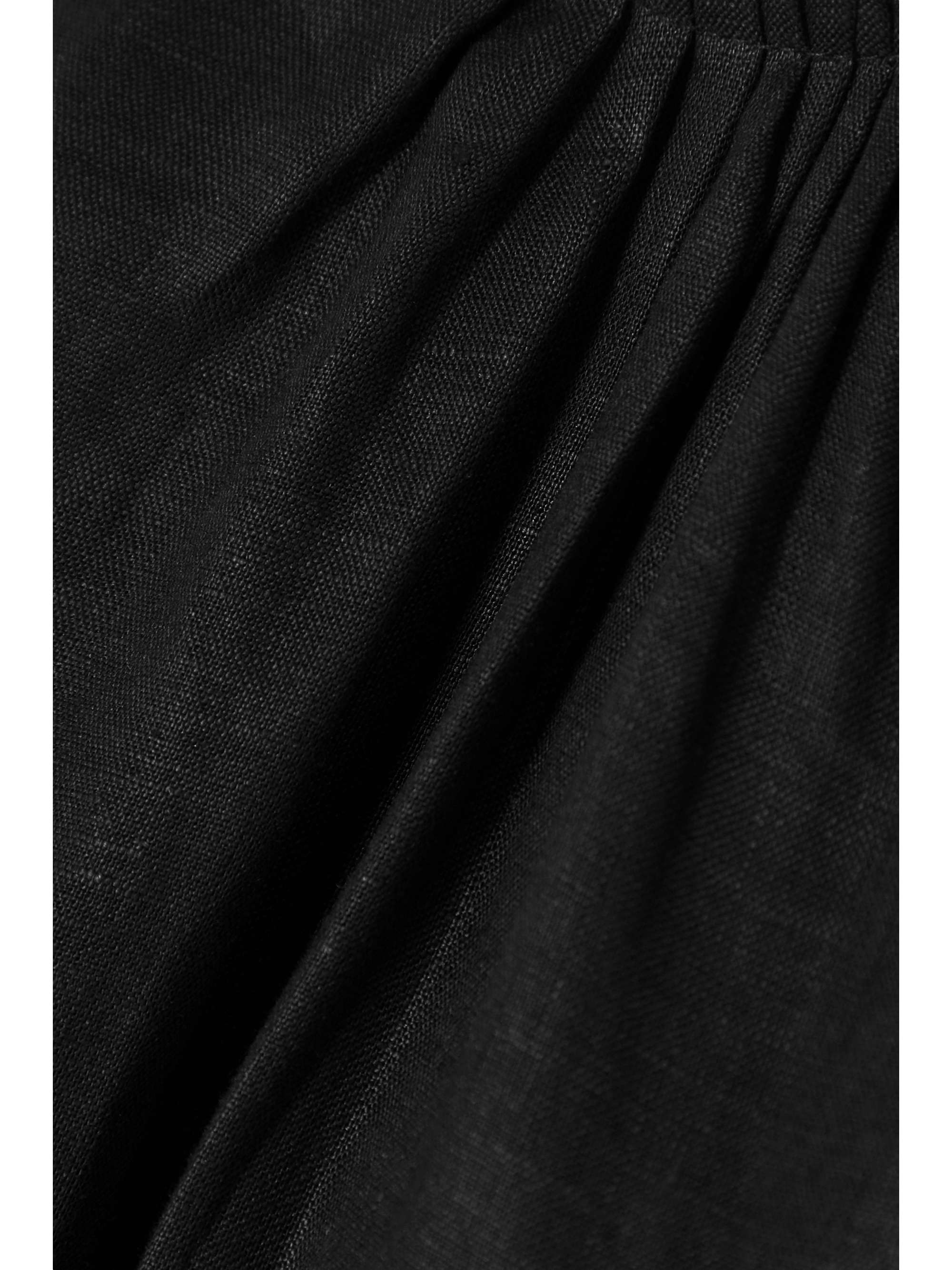 FAITHFULL THE BRAND Hielo cutout gathered linen dress