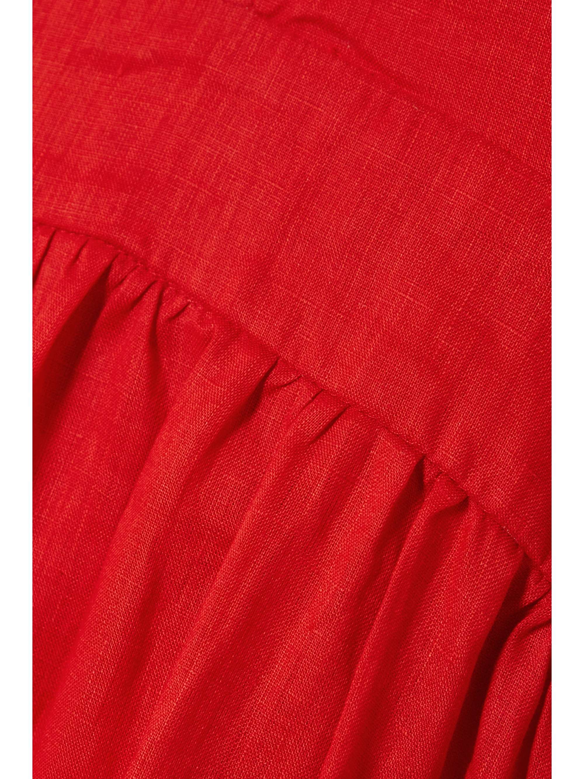 FAITHFULL Romilla open-back linen midi dress