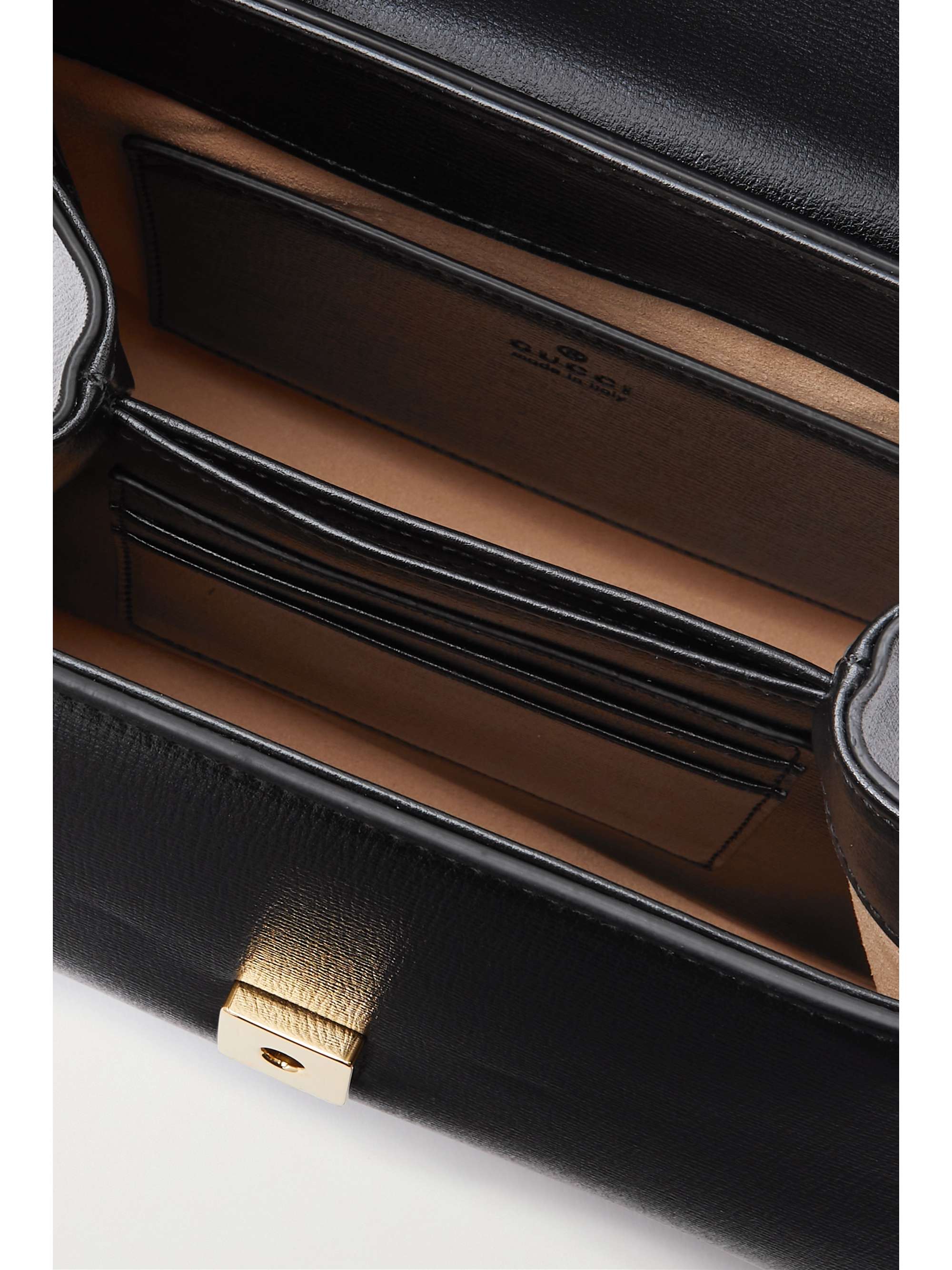 GUCCI Horsebit 1955 textured-leather shoulder bag