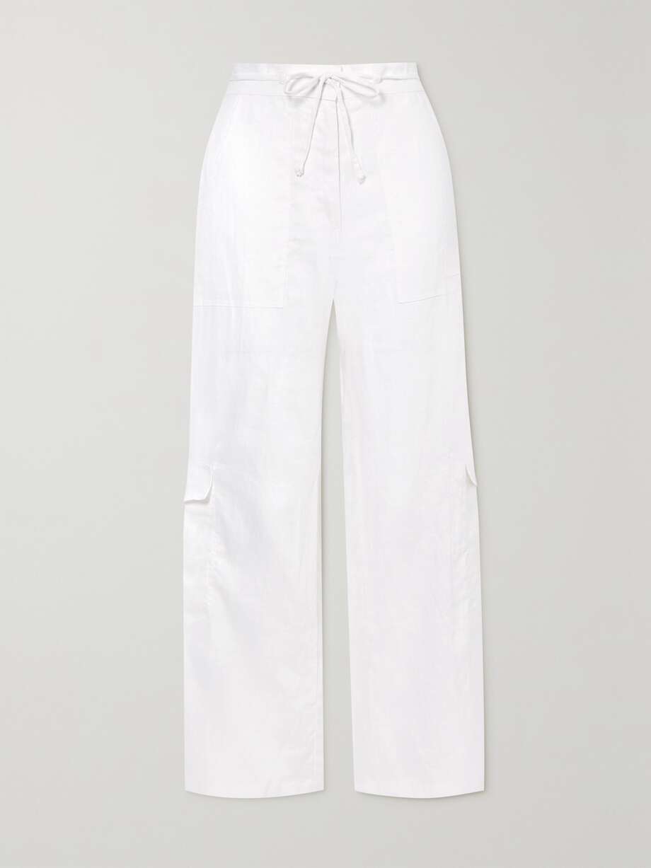 FAITHFULL THE BRAND Relais linen cargo pants NETAPORTER