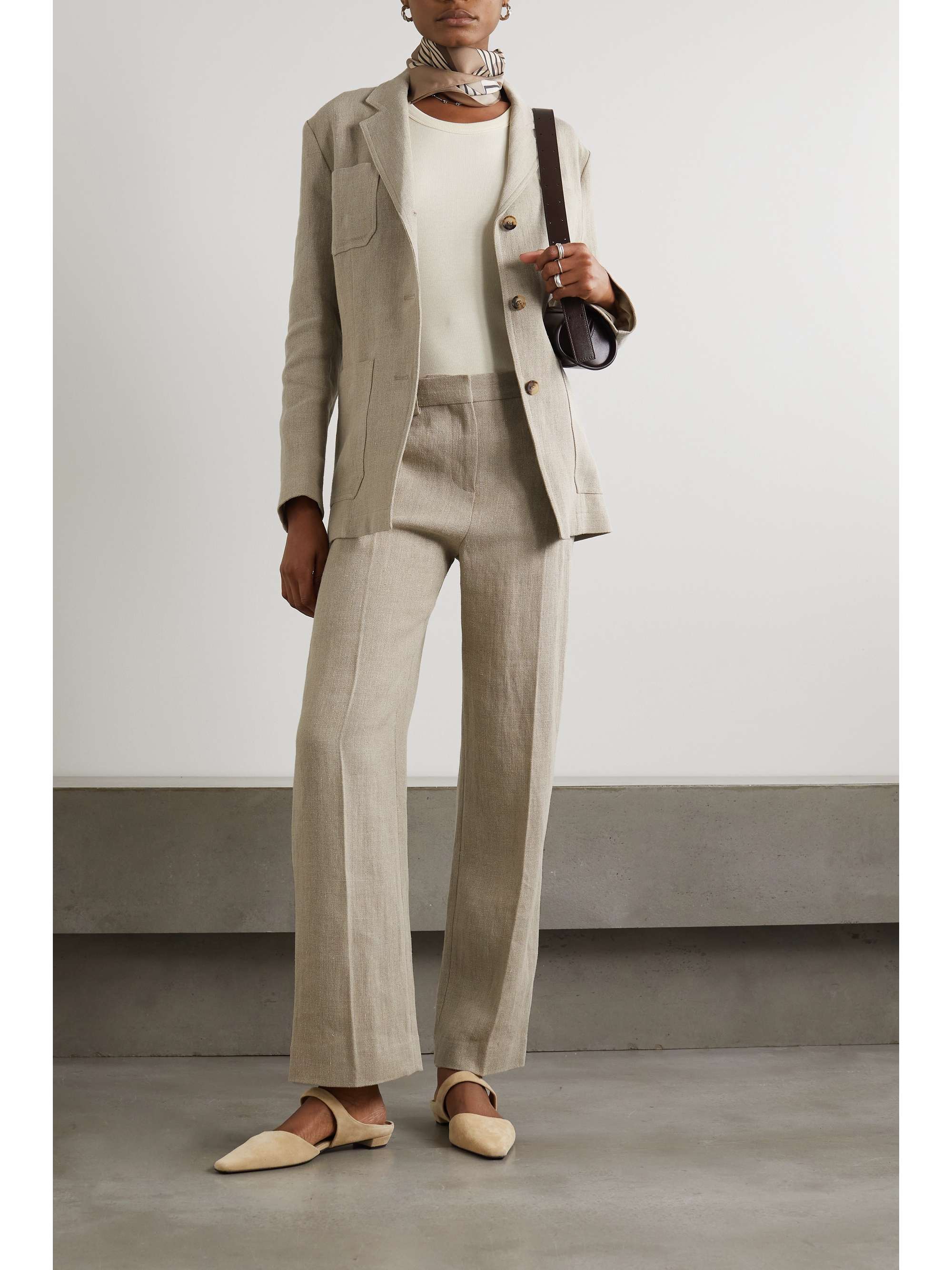 TOTEME Linen blazer | NET-A-PORTER