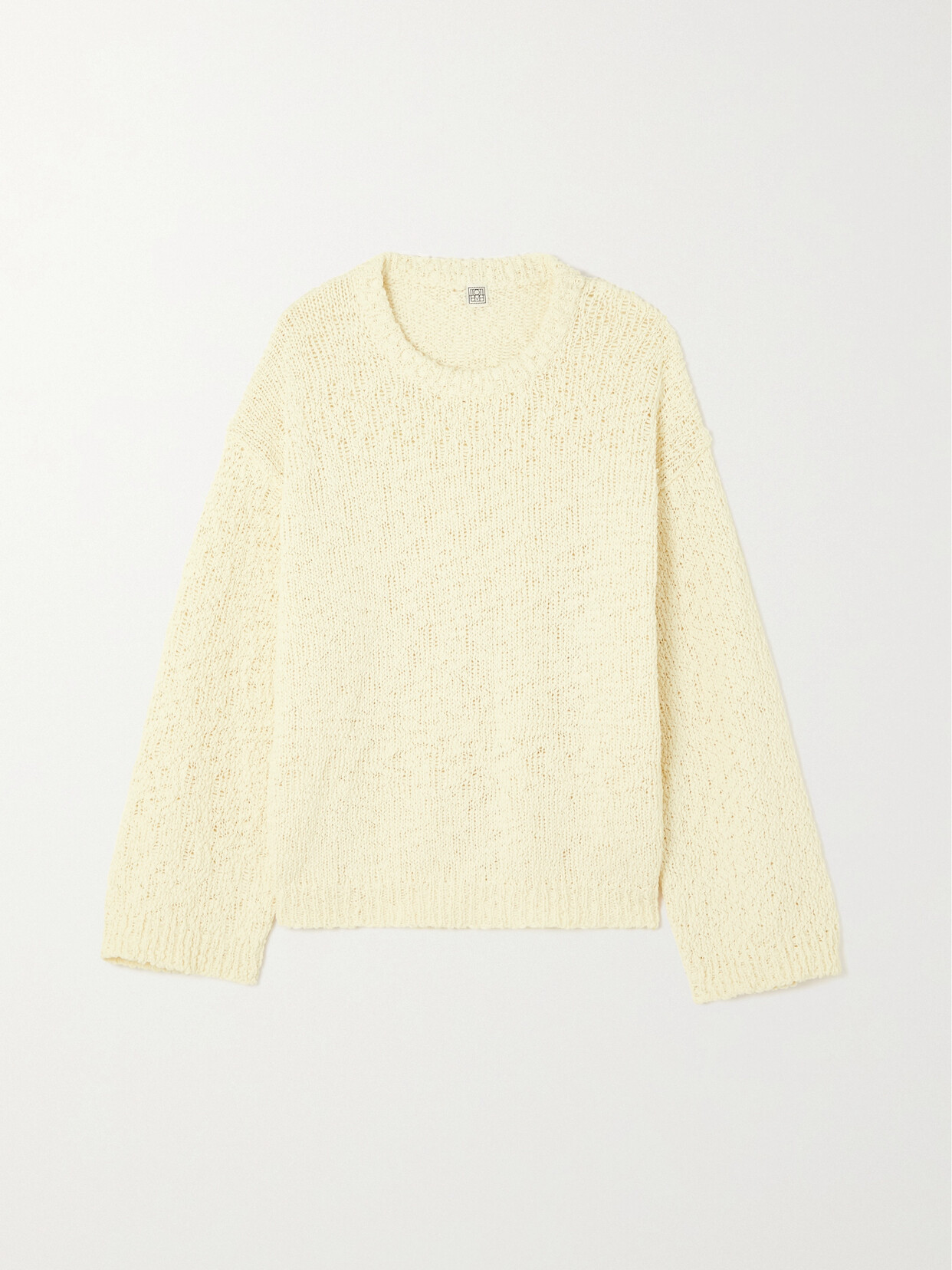 TOTEME - Open-knit Organic Cotton Sweater - Cream