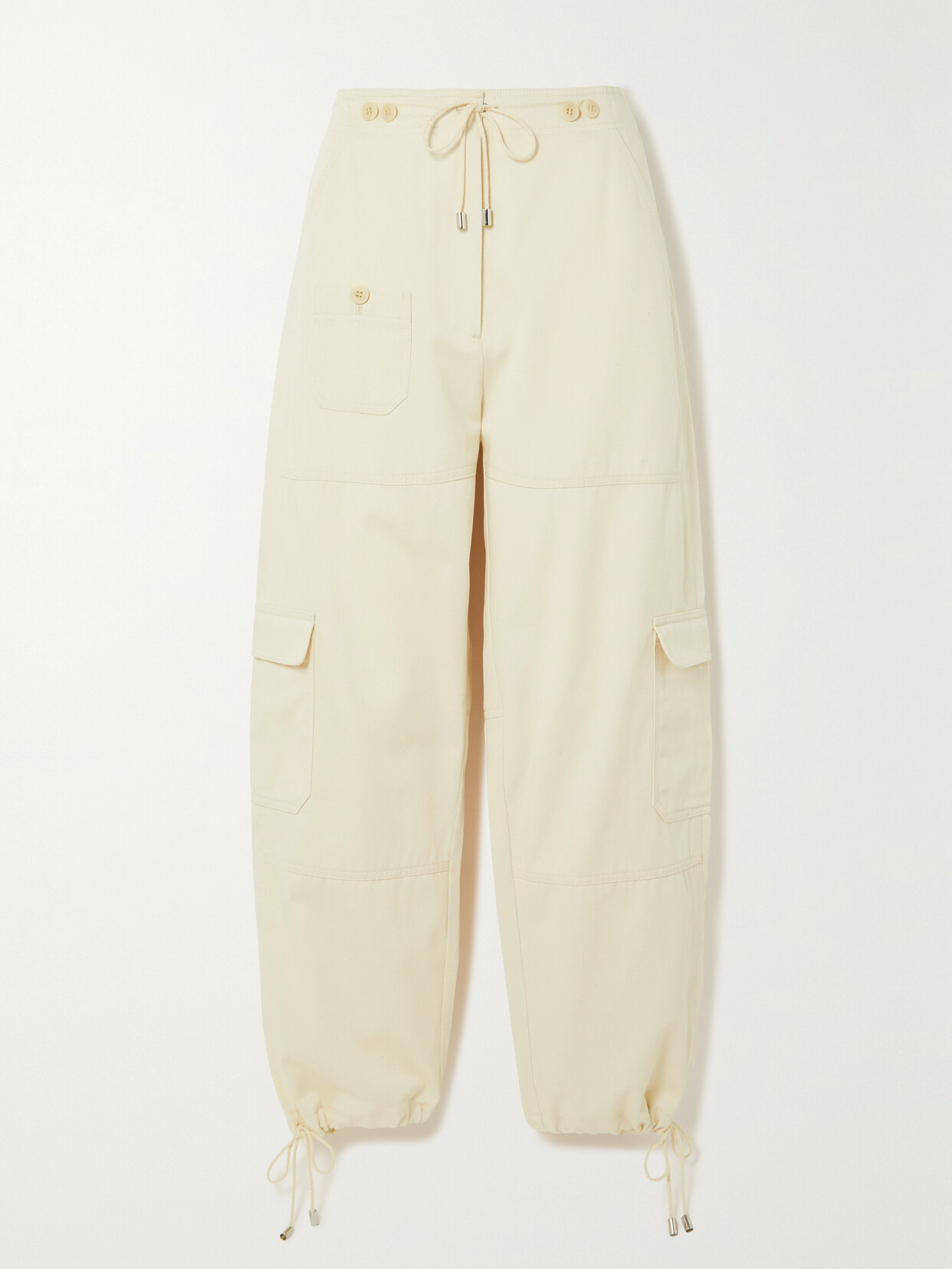 TOTEME - Organic Cotton-twill Cargo Pants - Ecru