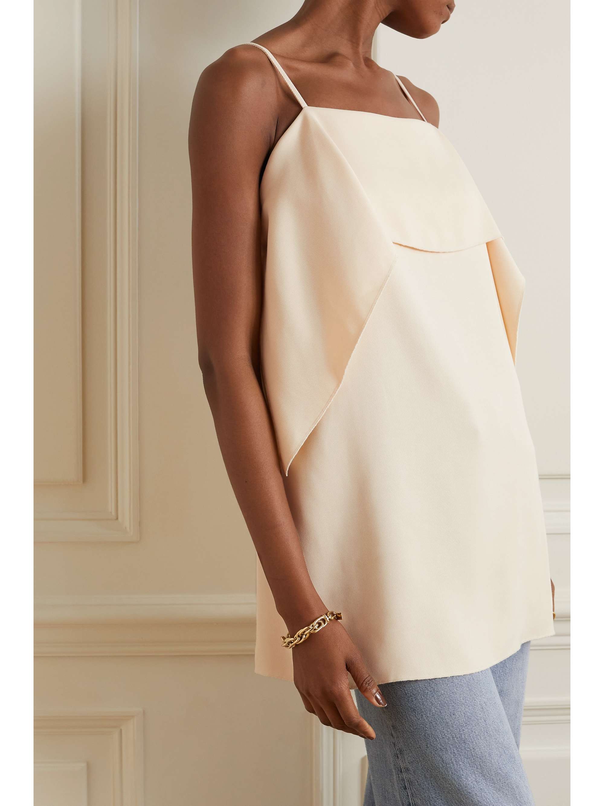 TOTEME Top aus geripptem Jersey mit Raffungen