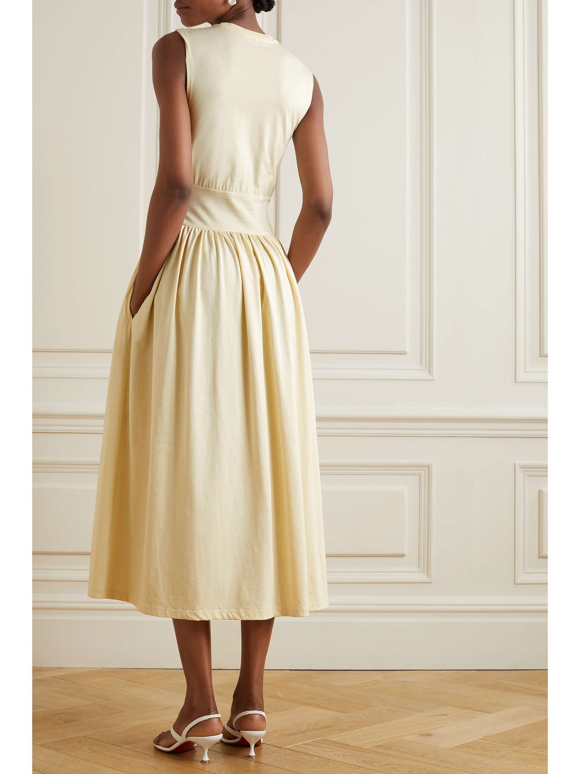 TOTEME + NET SUSTAIN organic cotton-jersey midi dress