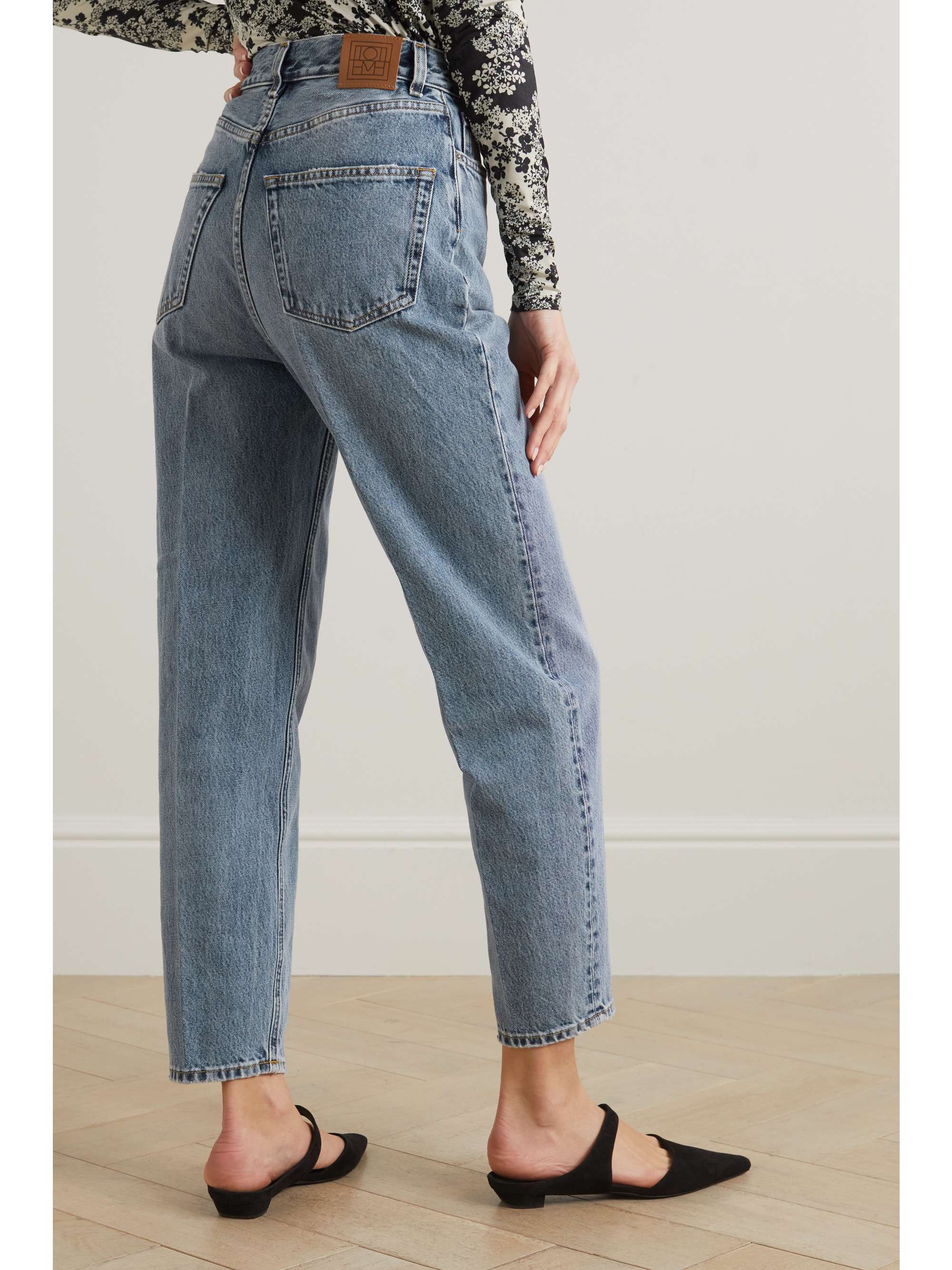 TOTEME Organic high-rise tapered jeans