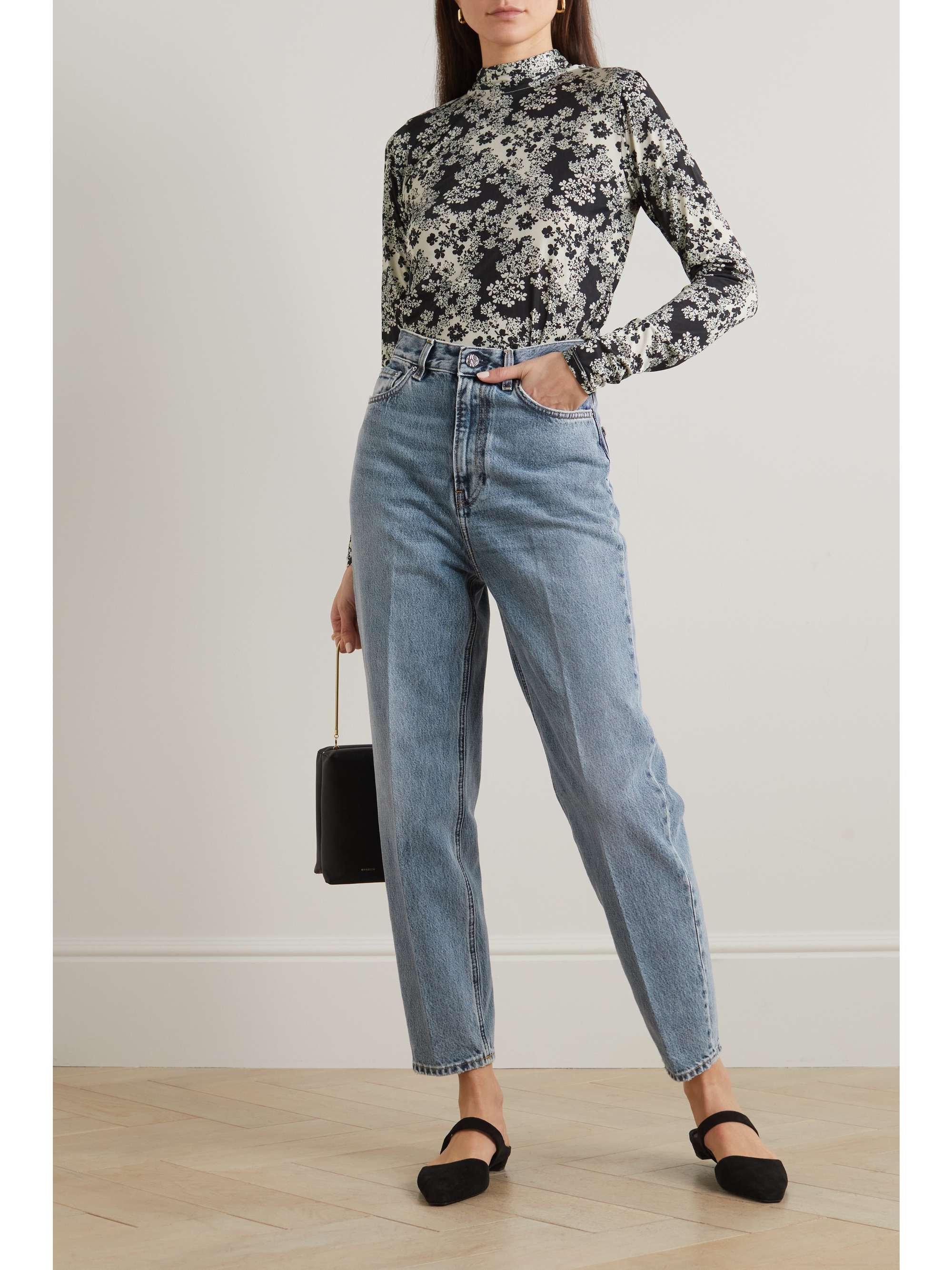 TOTEME Organic high-rise tapered jeans