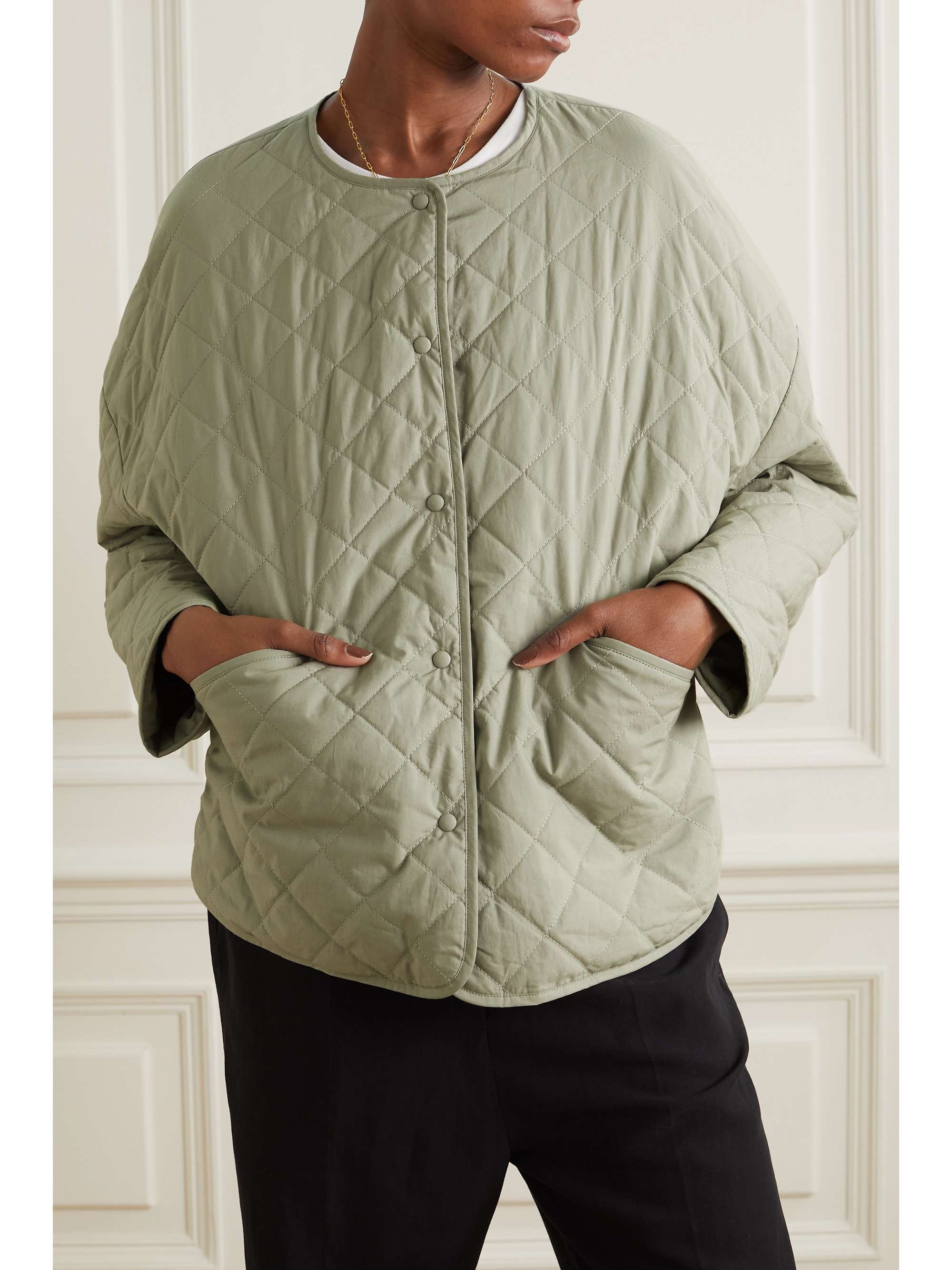 TOTEME Quilted organic cotton jacket | NET-A-PORTER