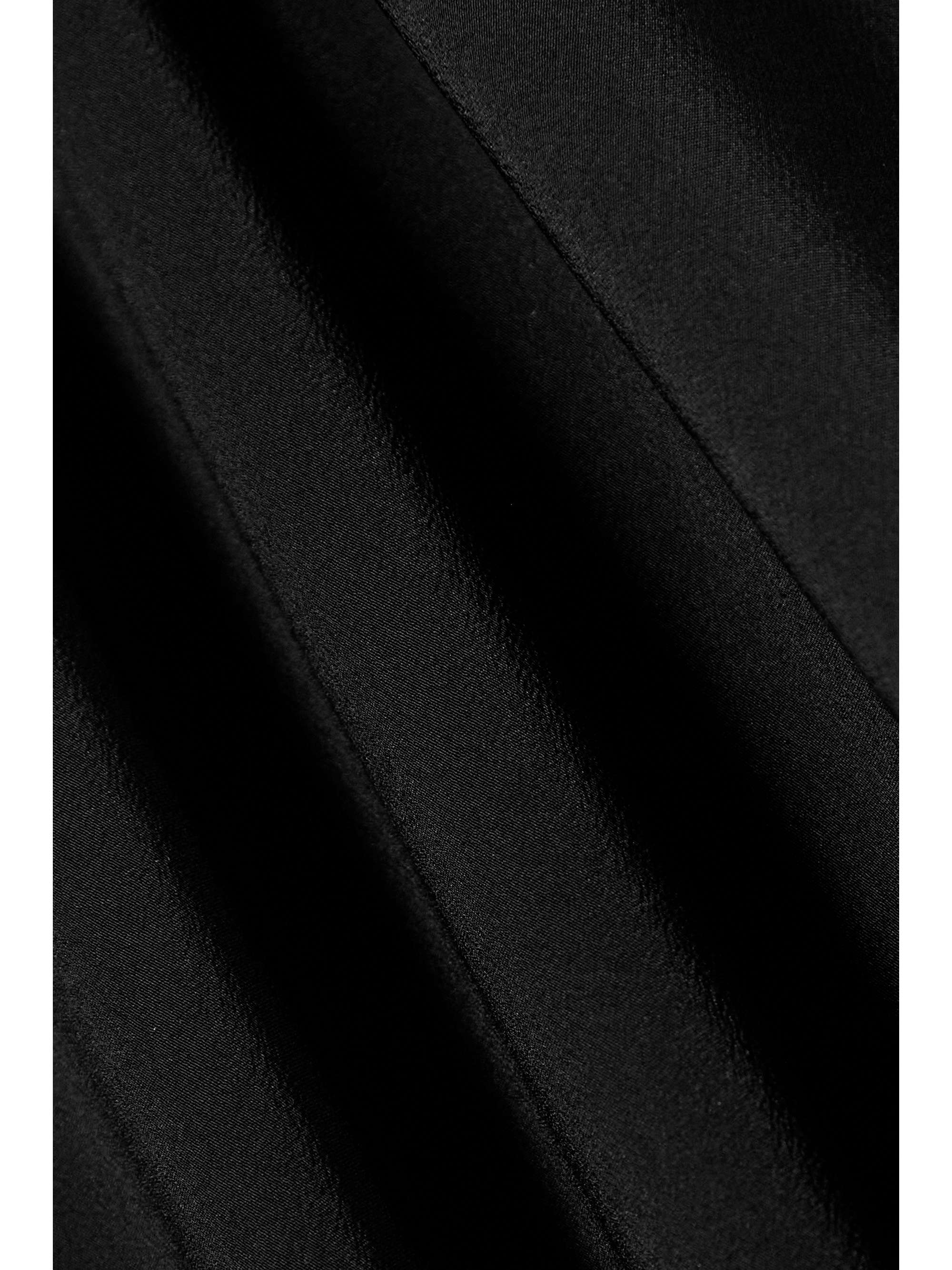 TOTEME Neckholder-Maxikleid aus Crêpe de Chine aus Seide mit Raffungen