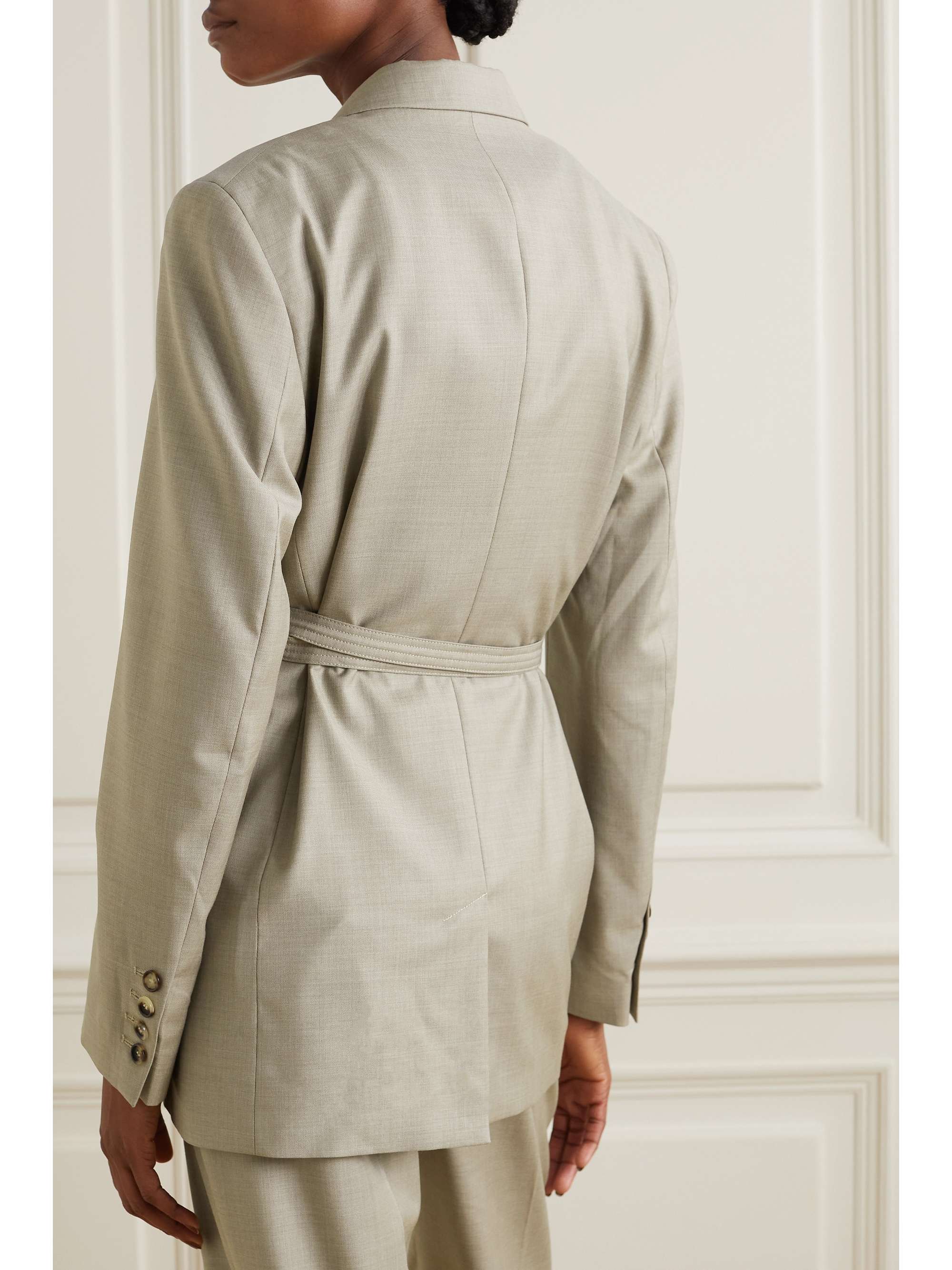 TOTEME Wool-twill wrap blazer