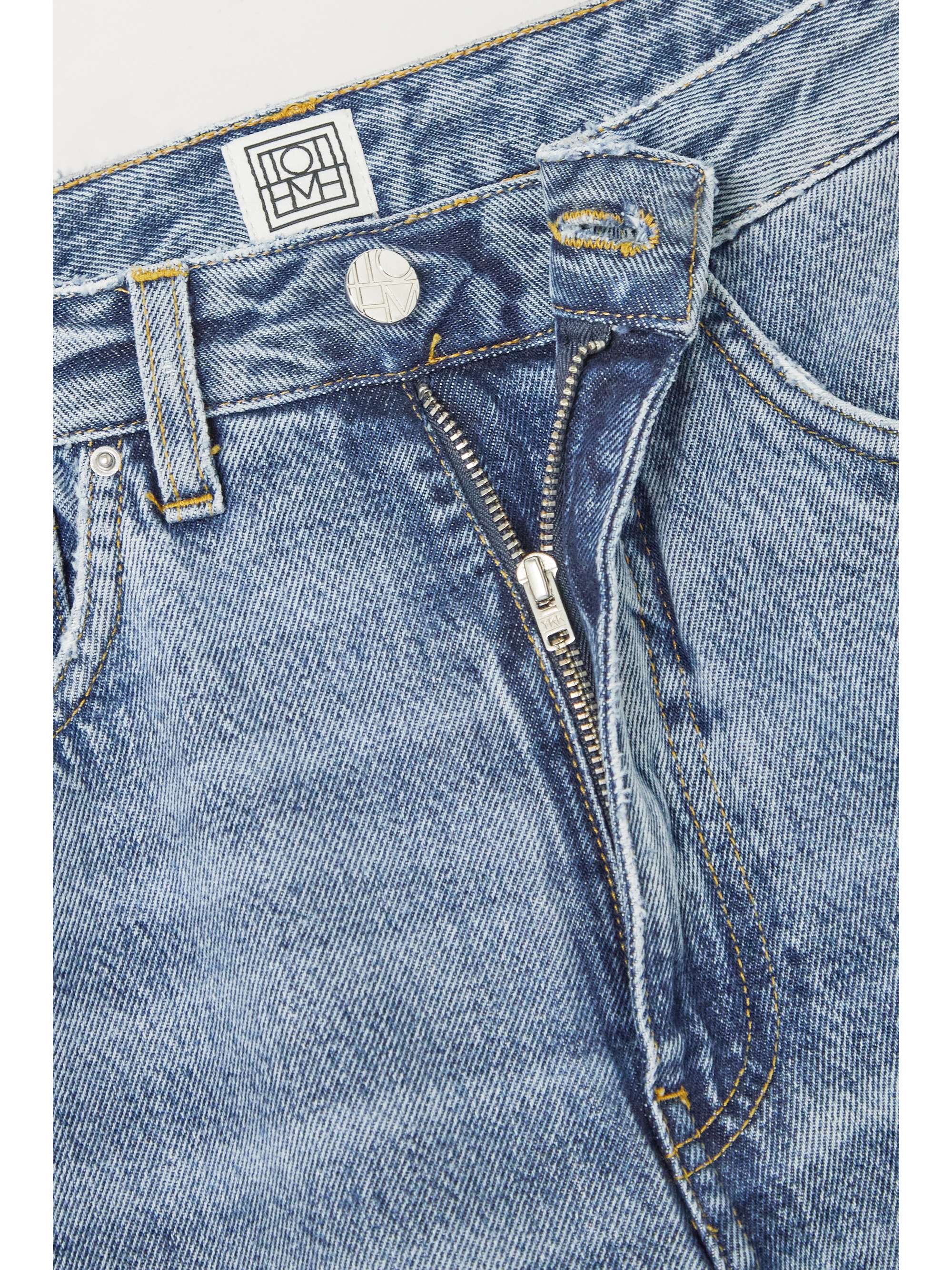 TOTEME High-rise flared organic jeans