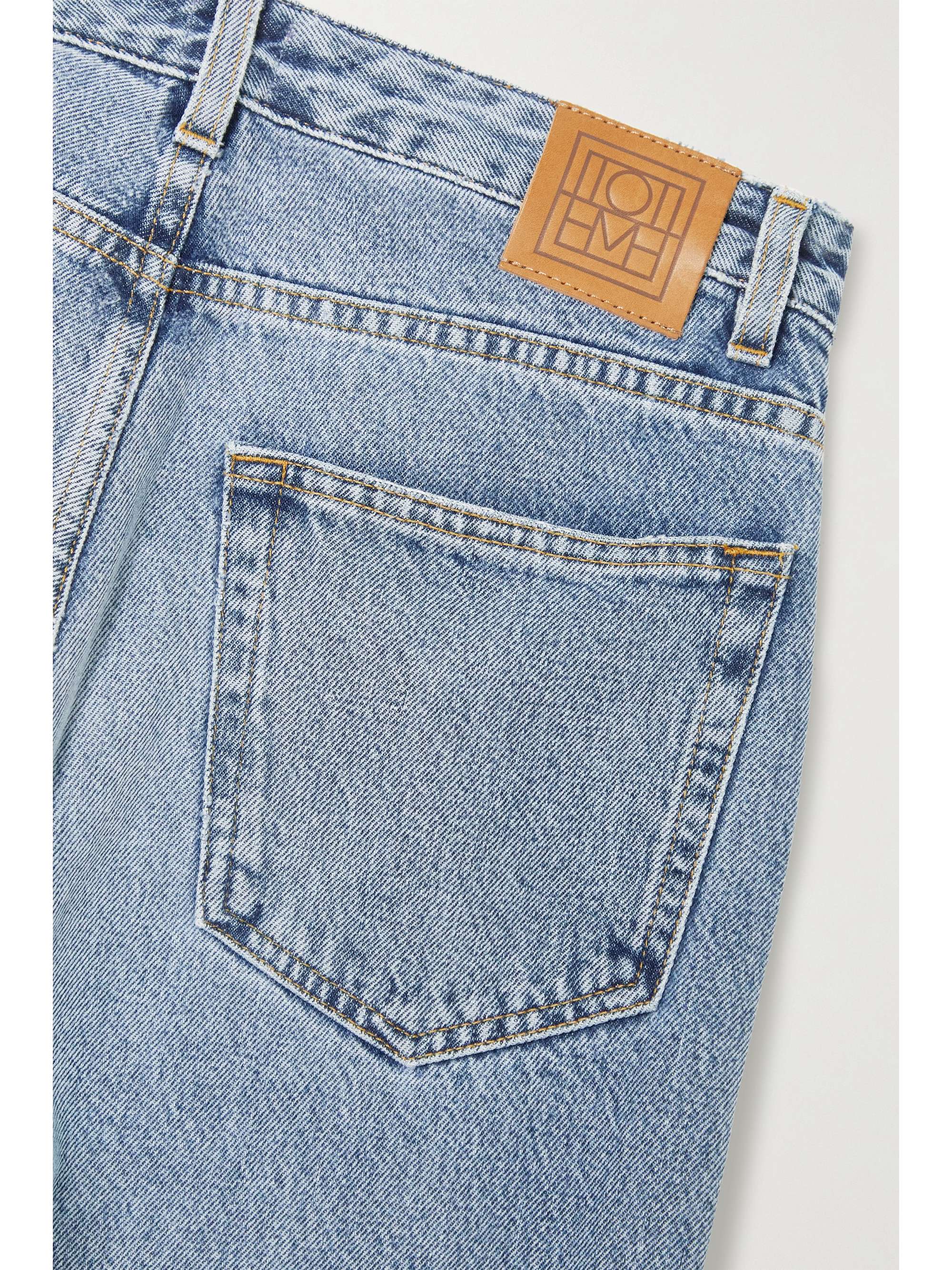 TOTEME High-rise flared organic jeans