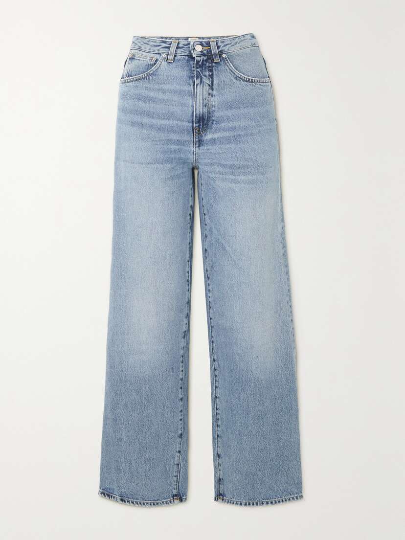 TOTEME High-rise Flared Organic Jeans