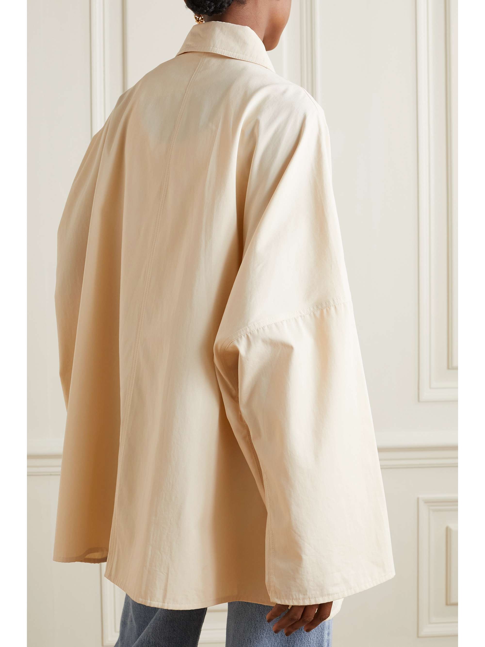 TOTEME Oversized washed organic cotton jacket
