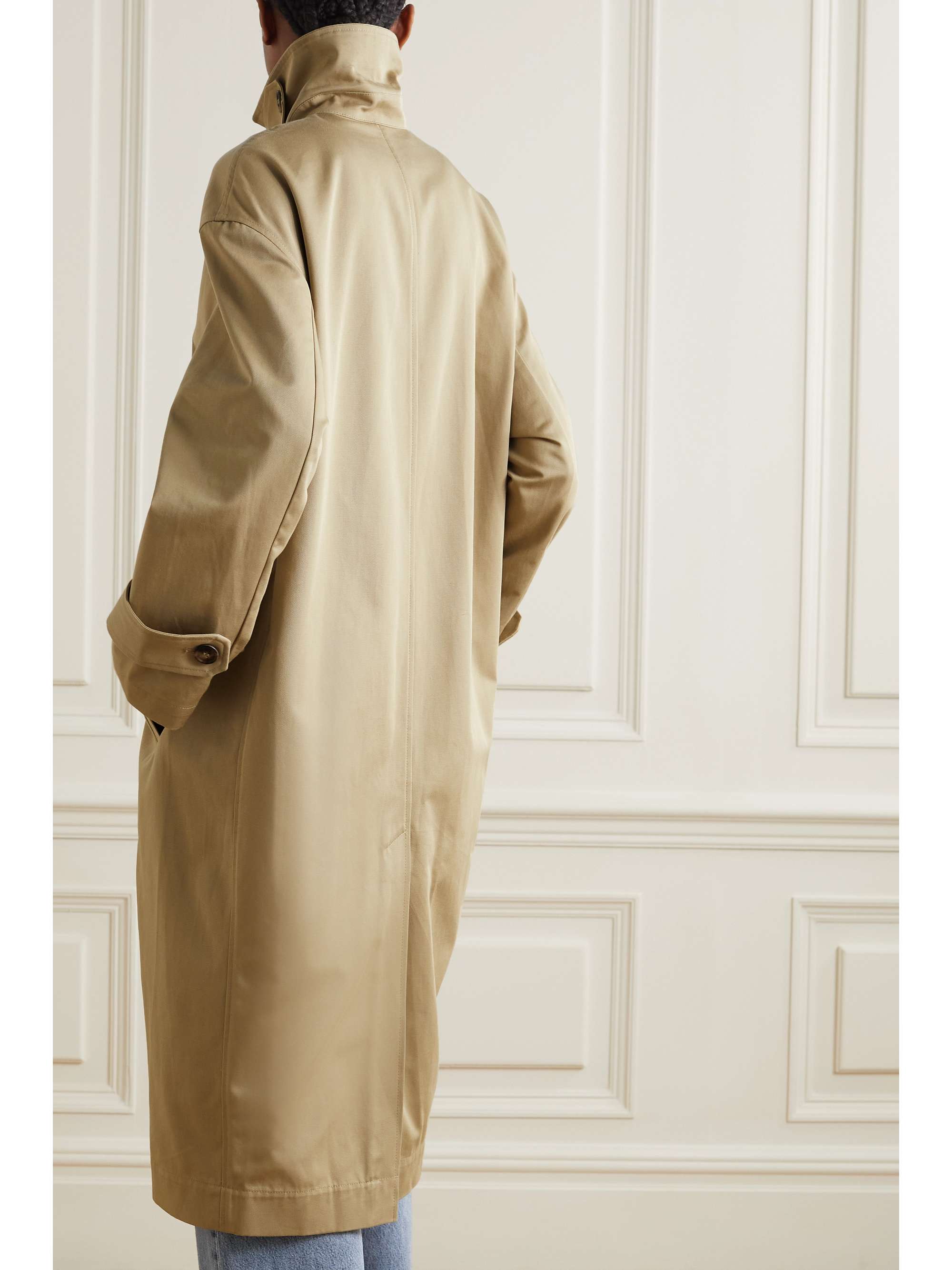 TOTEME Oversized organic cotton-gabardine trench coat