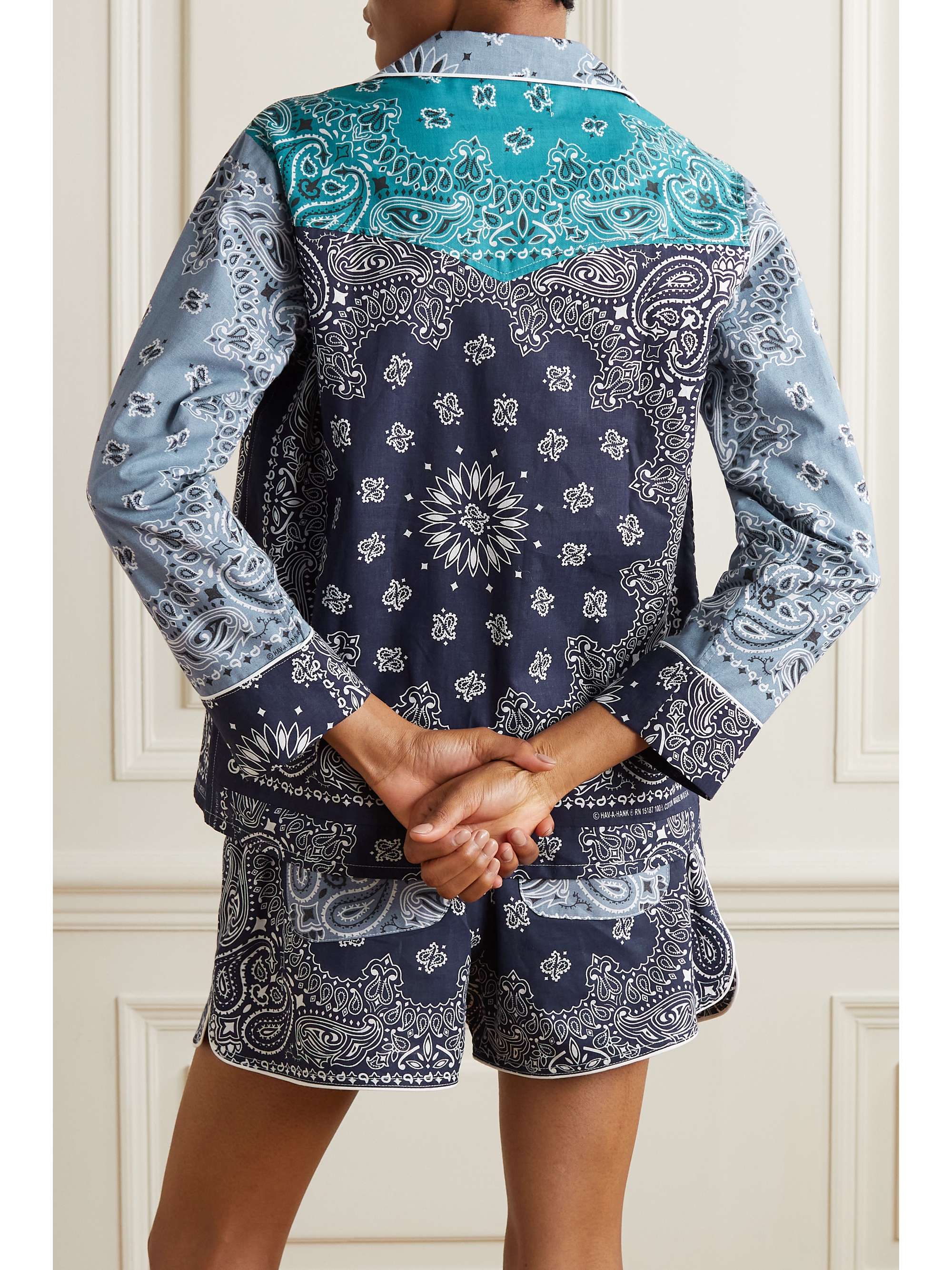 CALL IT BY YOUR NAME Patchwork paisleyprint cottonpoplin shirt NET