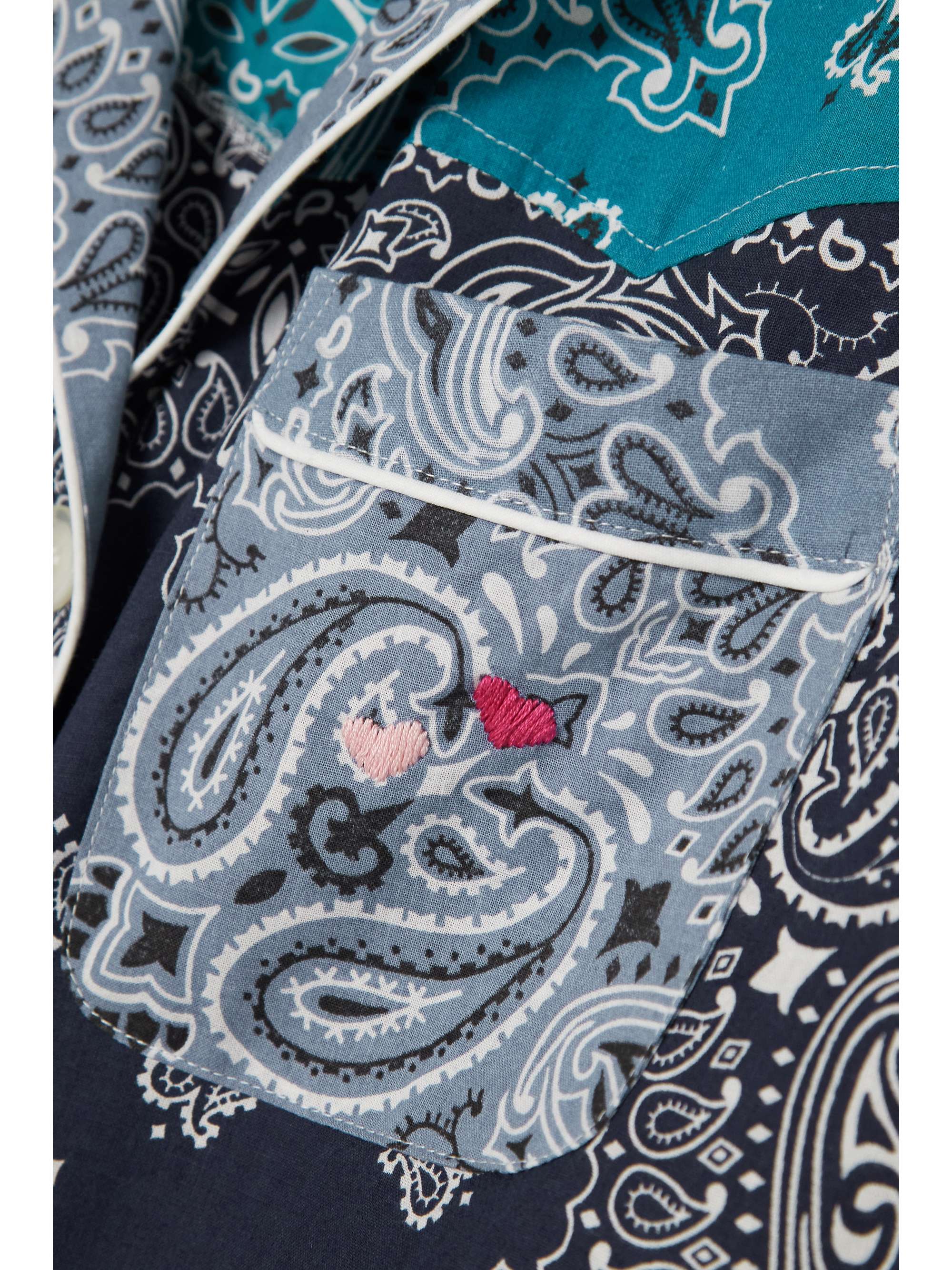 CALL IT BY YOUR NAME Patchwork paisleyprint cottonpoplin shirt NET