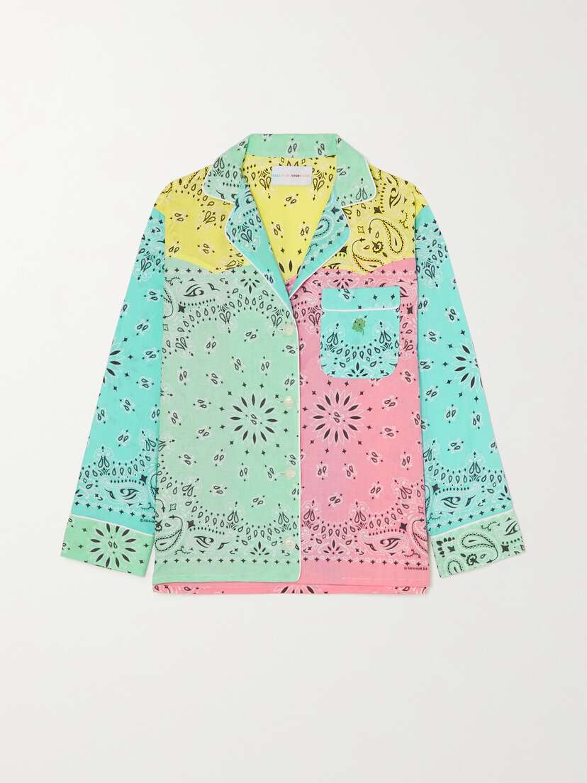 CALL IT BY YOUR NAME Patchwork Paisley-print Cotton-poplin Shirt