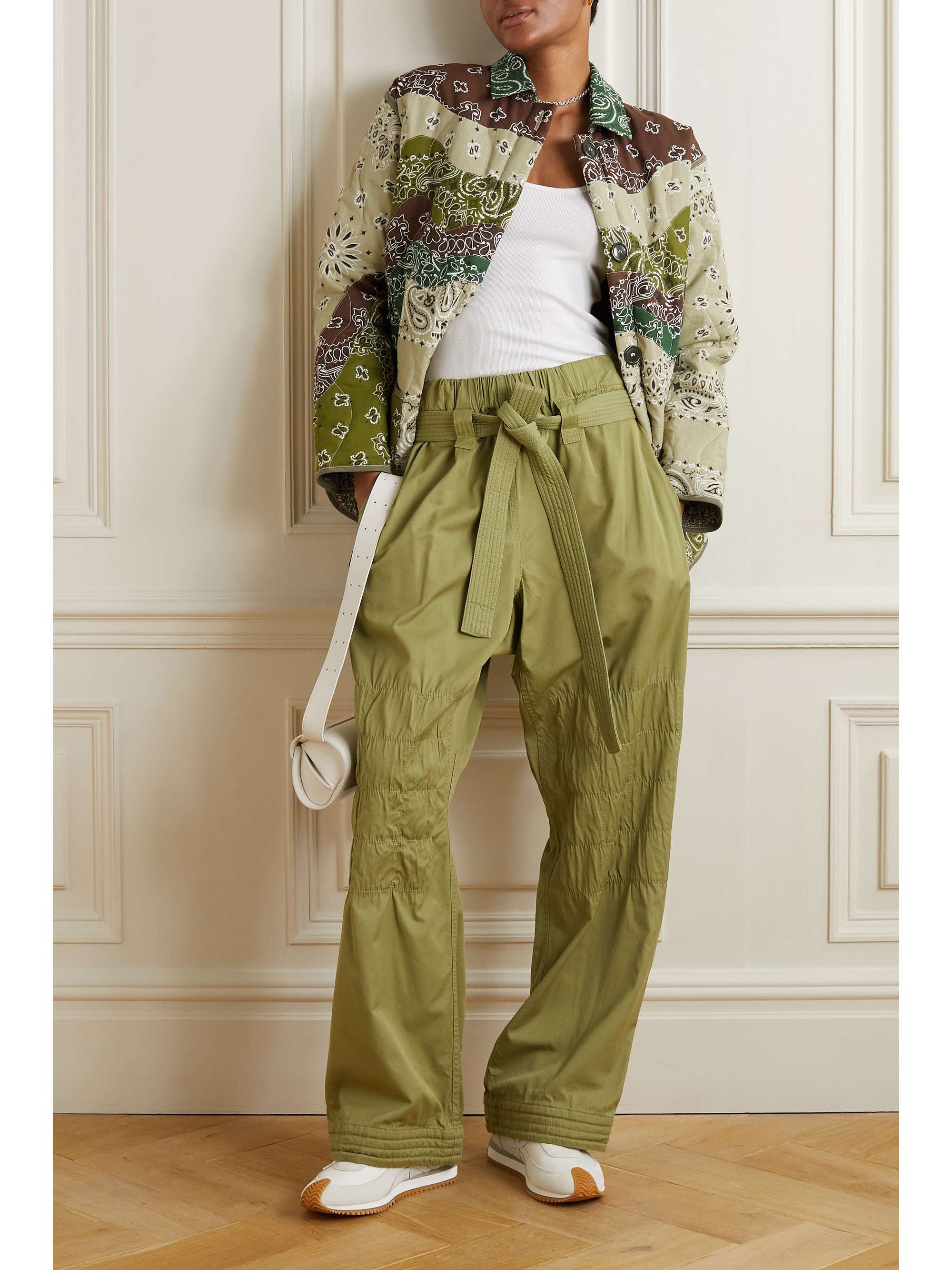 Green Patchwork paisley-print cotton 