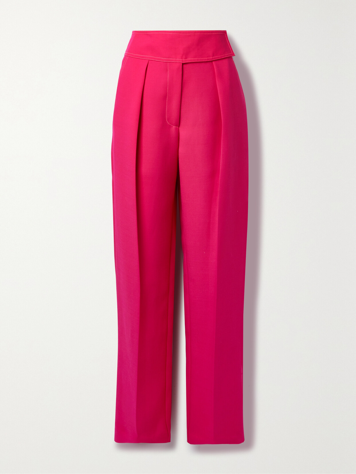 Christopher John Rogers - Cady Straight-leg Pants - Burgundy