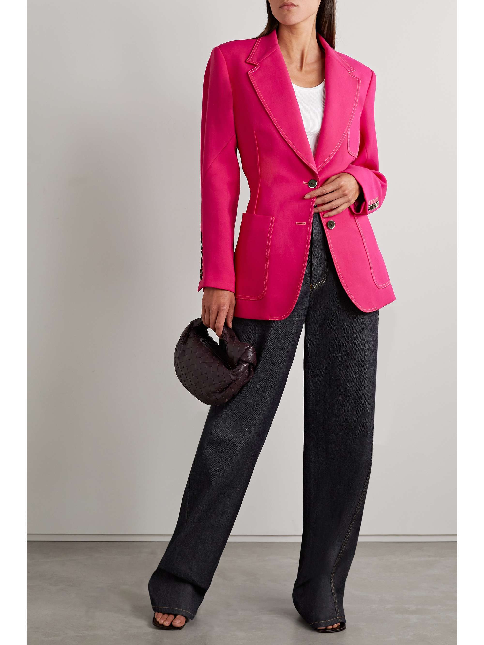 CHRISTOPHER JOHN ROGERS Crepe blazer