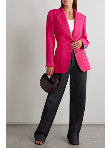 Christopher John Rogers Crepe blazer