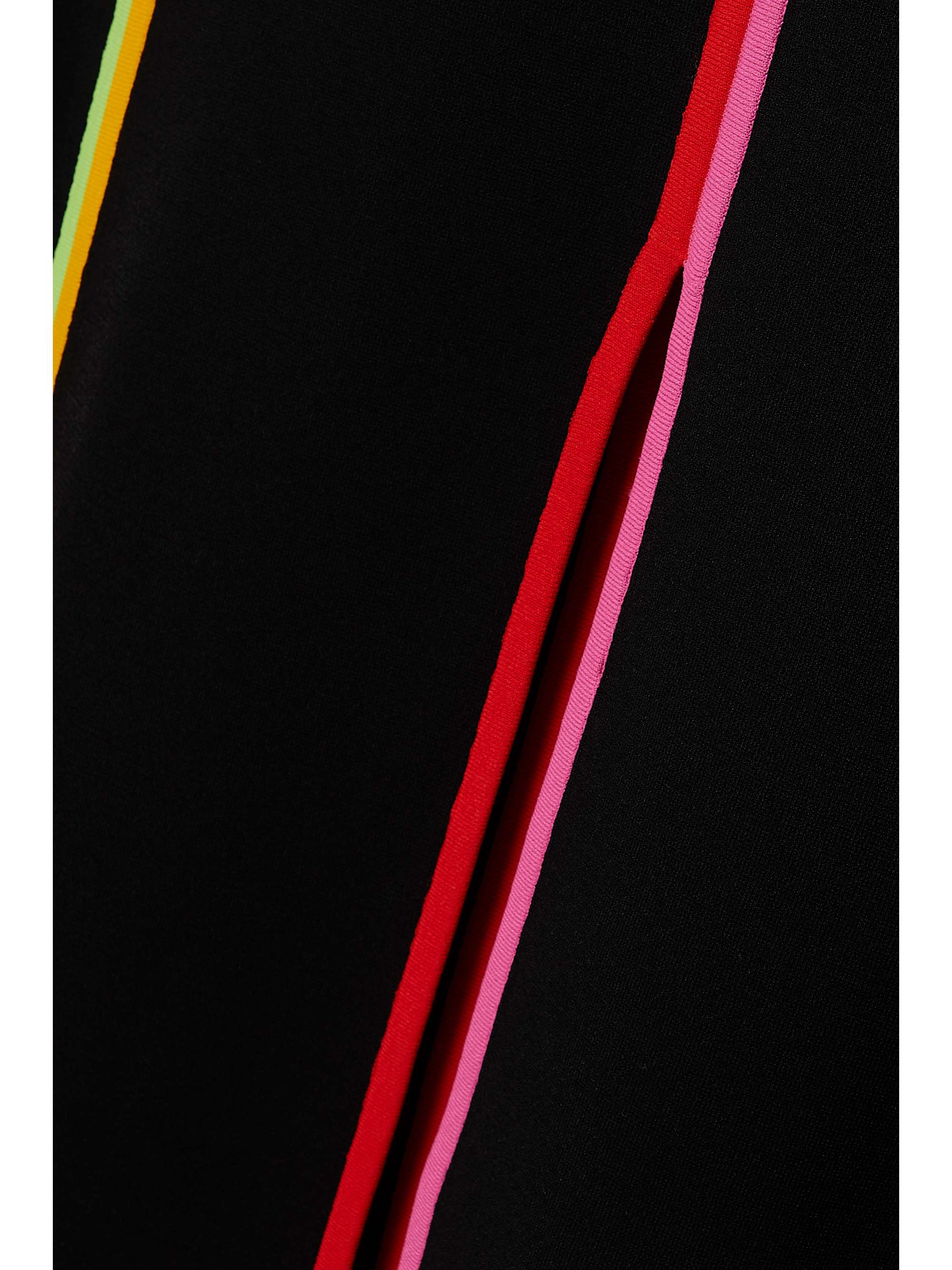 CHRISTOPHER JOHN ROGERS Striped stretch-knit midi dress