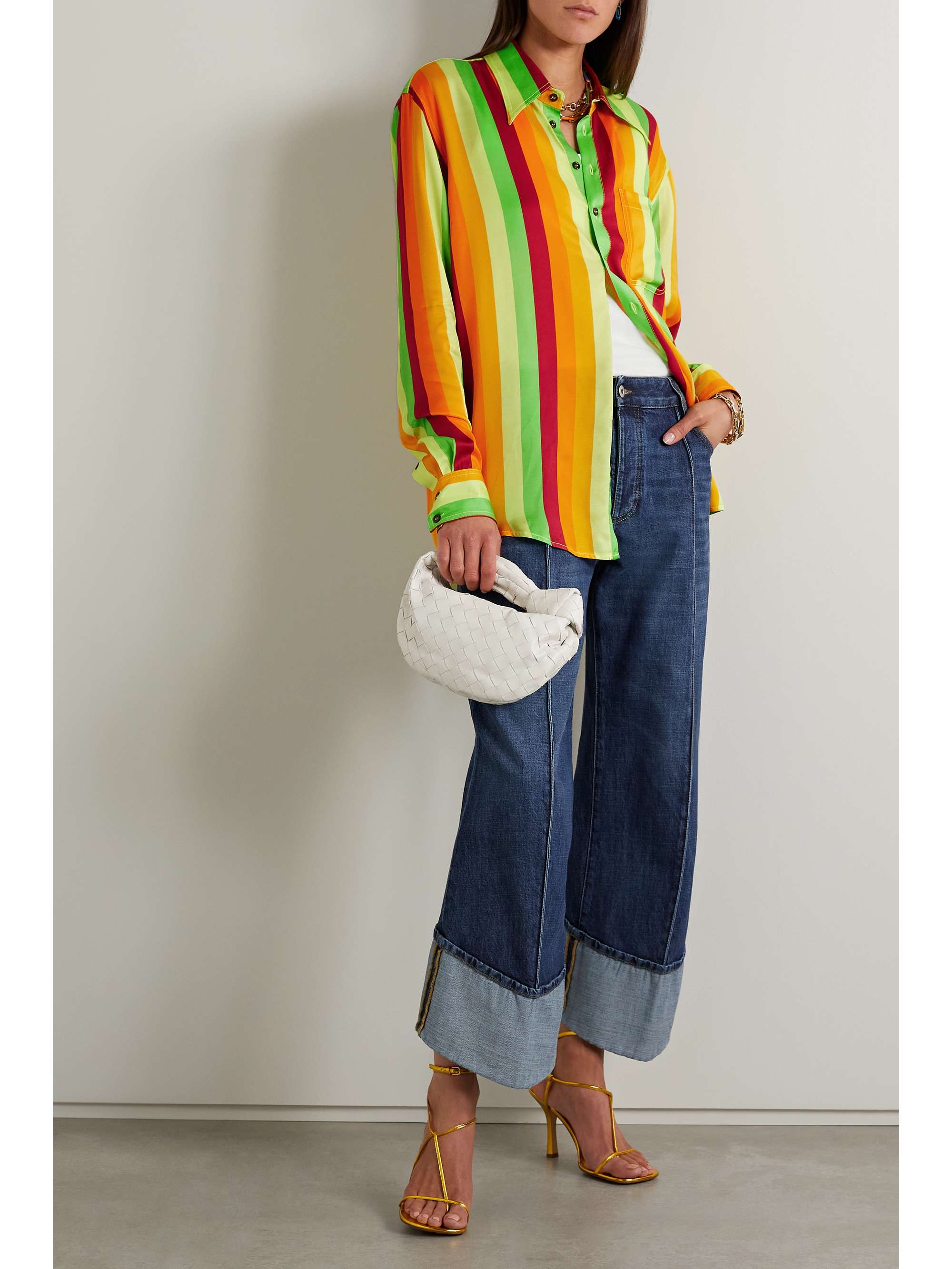 CHRISTOPHER JOHN ROGERS Striped twill shirt