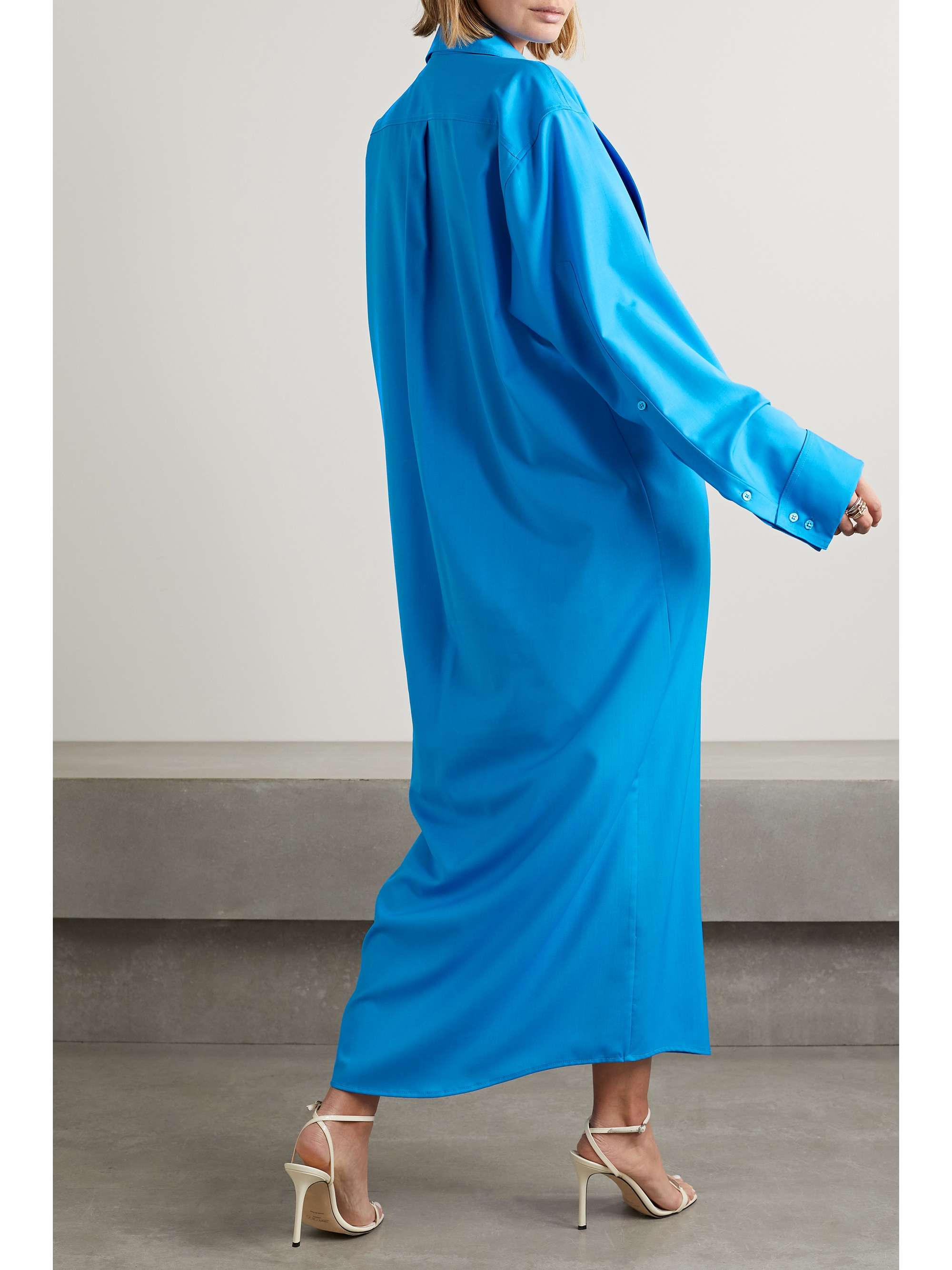 CHRISTOPHER JOHN ROGERS Wool maxi shirt dress