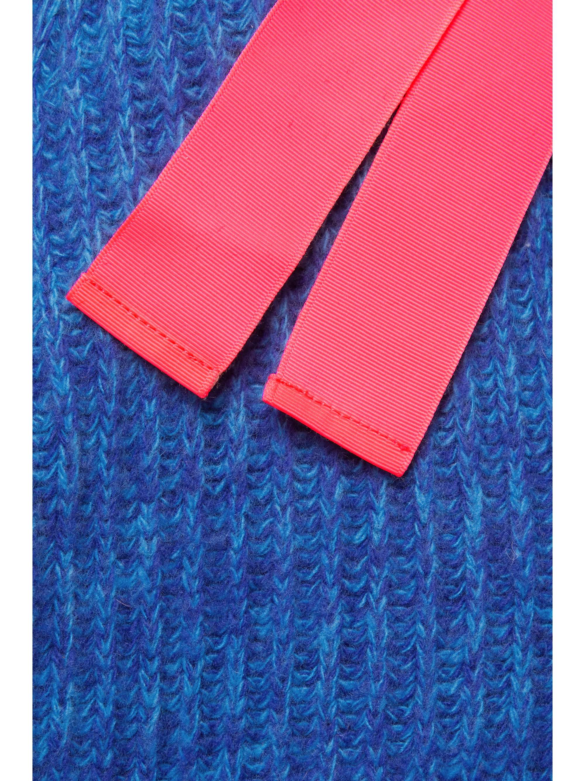 CHRISTOPHER JOHN ROGERS Grosgrain-trimmed wool-blend sweater