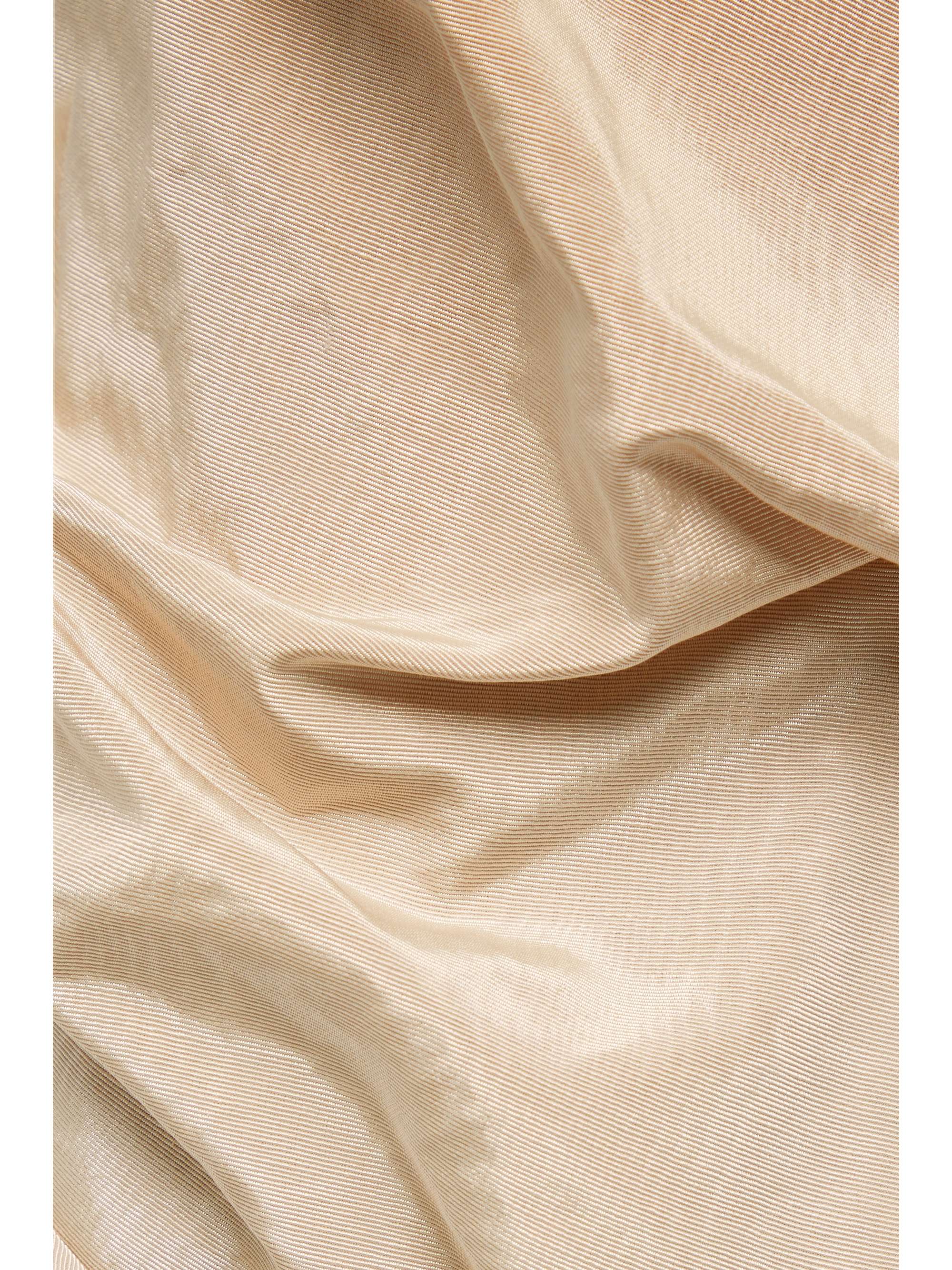 CHRISTOPHER JOHN ROGERS Gathered cotton-blend moire maxi skirt