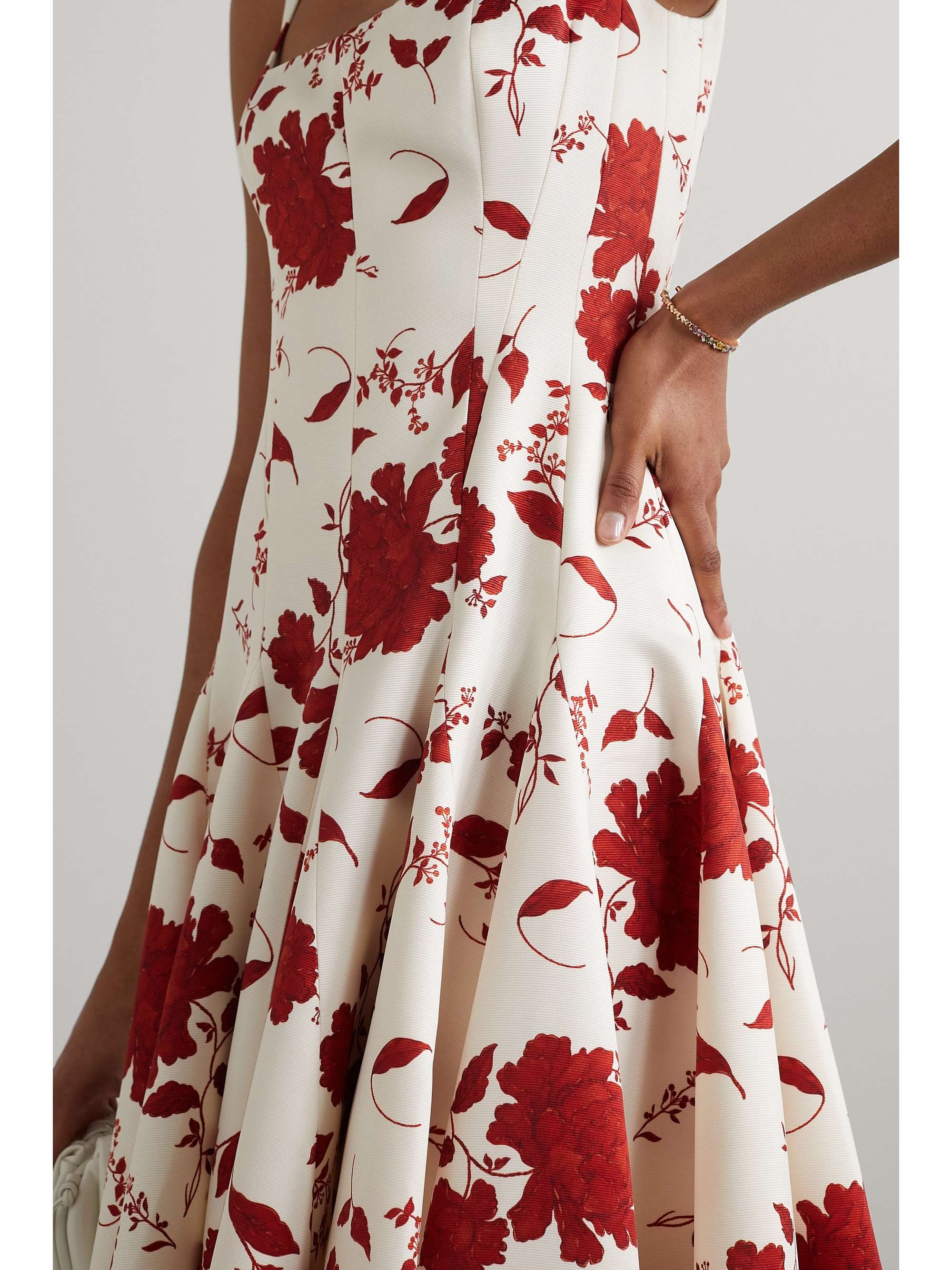 EMILIA WICKSTEAD Viri floral-print taffeta-faille gown