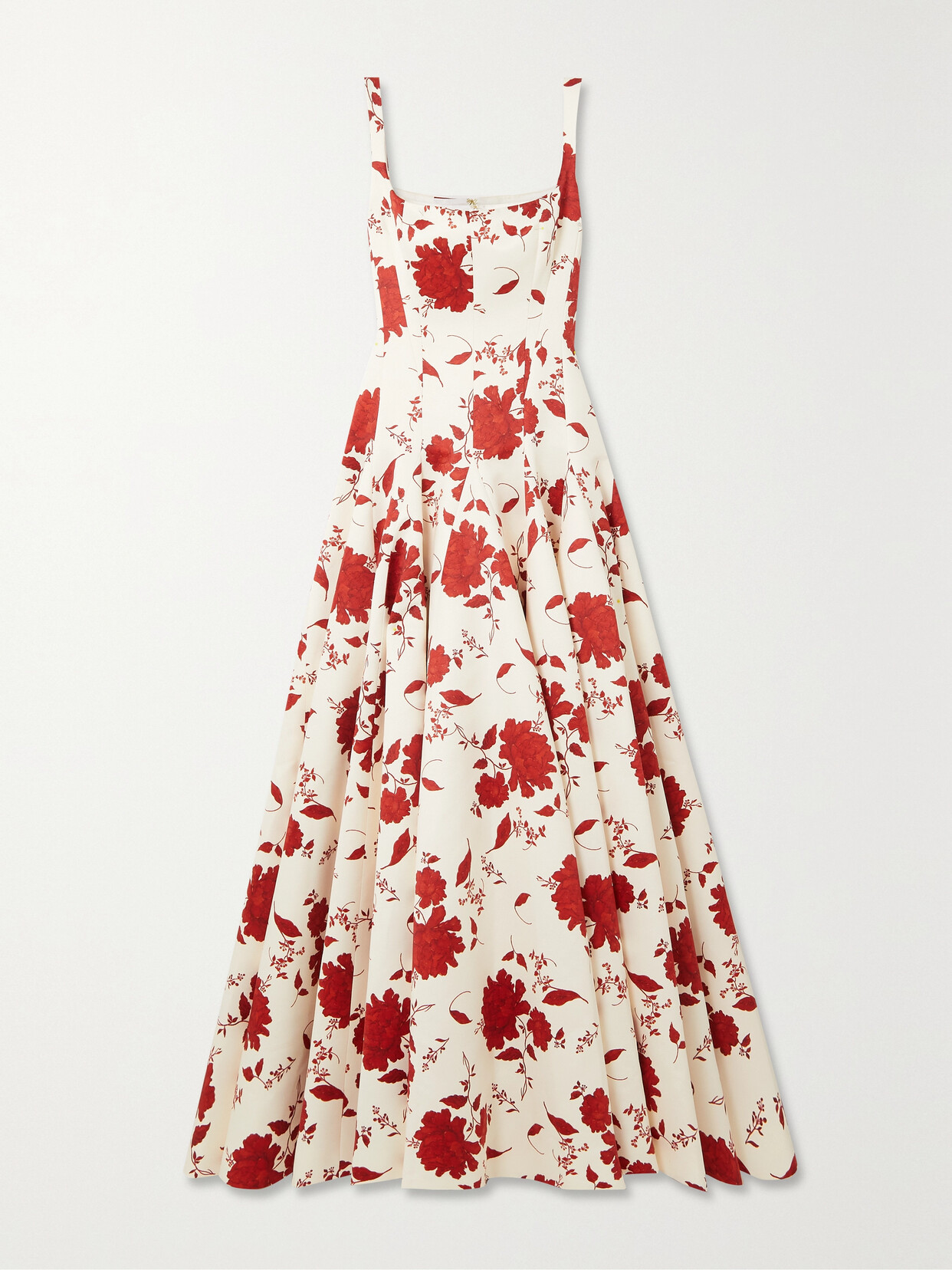 Emilia Wickstead - Viri Floral-print Taffeta-faille Gown - Red