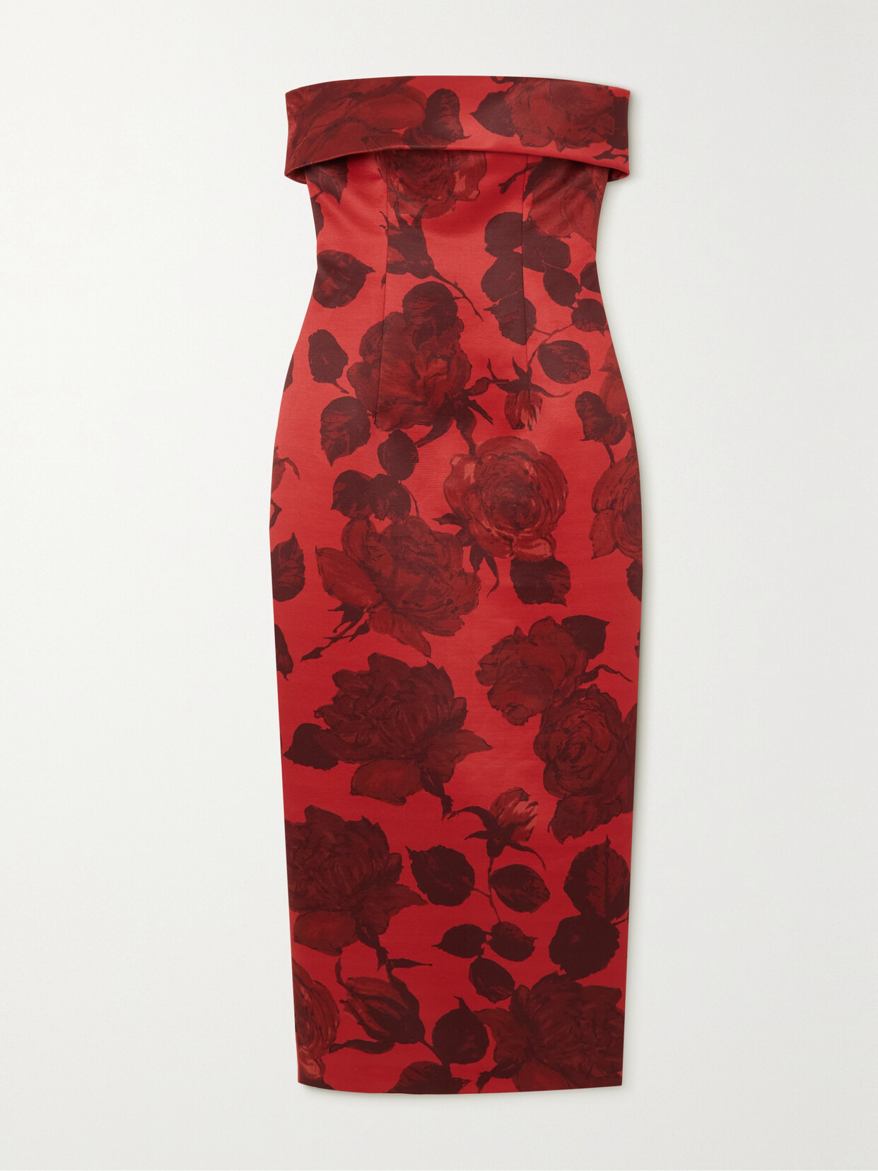 Emilia Wickstead - Keeley Strapless Floral-print Taffeta-faille Gown - Red